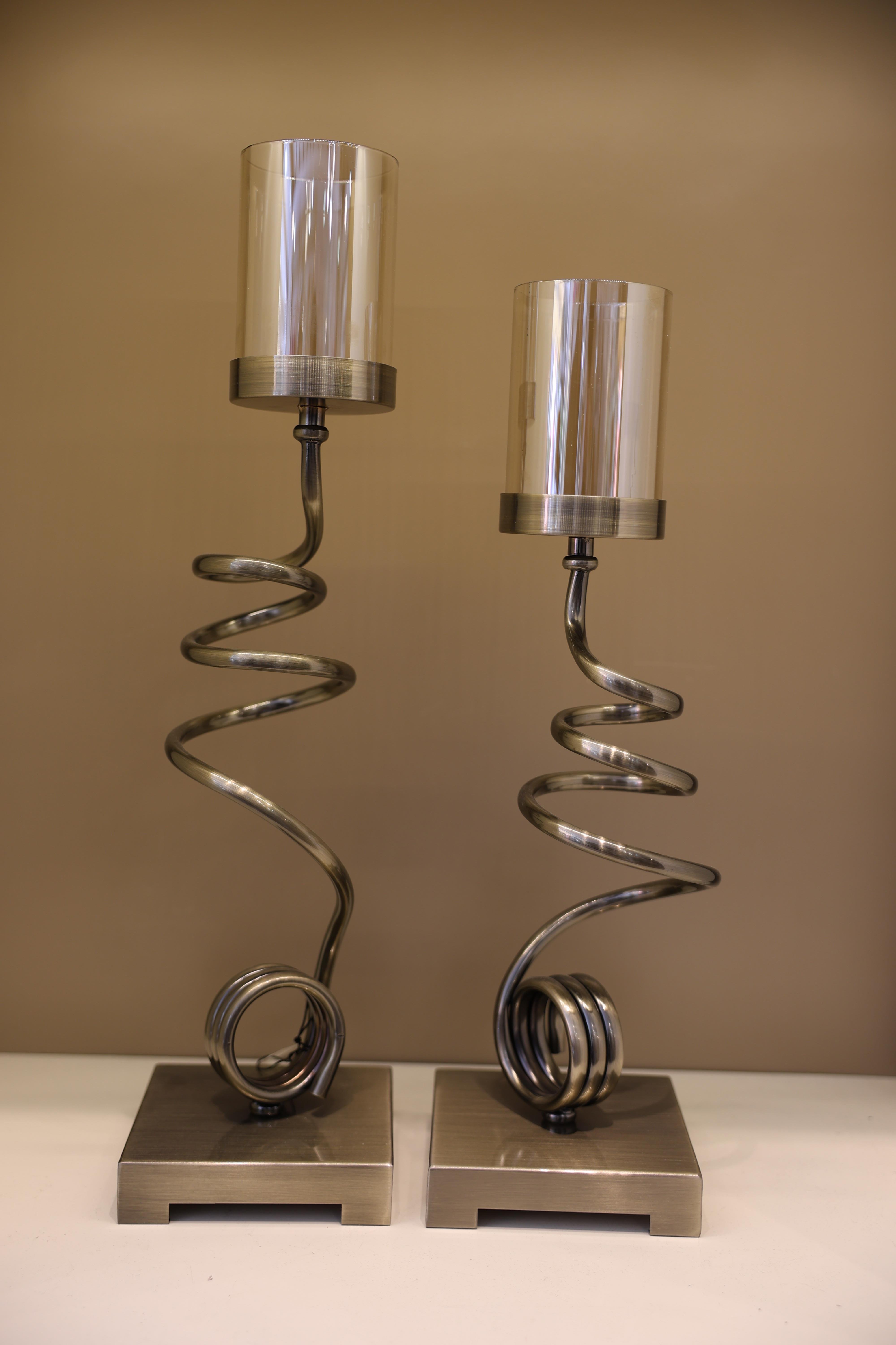 İkili Dekoratif Şamdan 