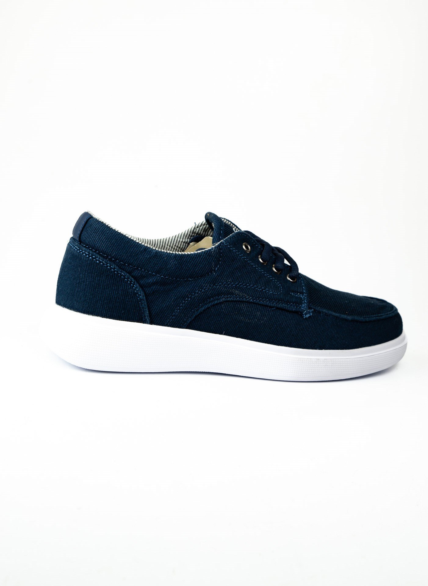Babalı 023 Dakır's Mavi Keten Erkek Sneaker Ayakkabı 