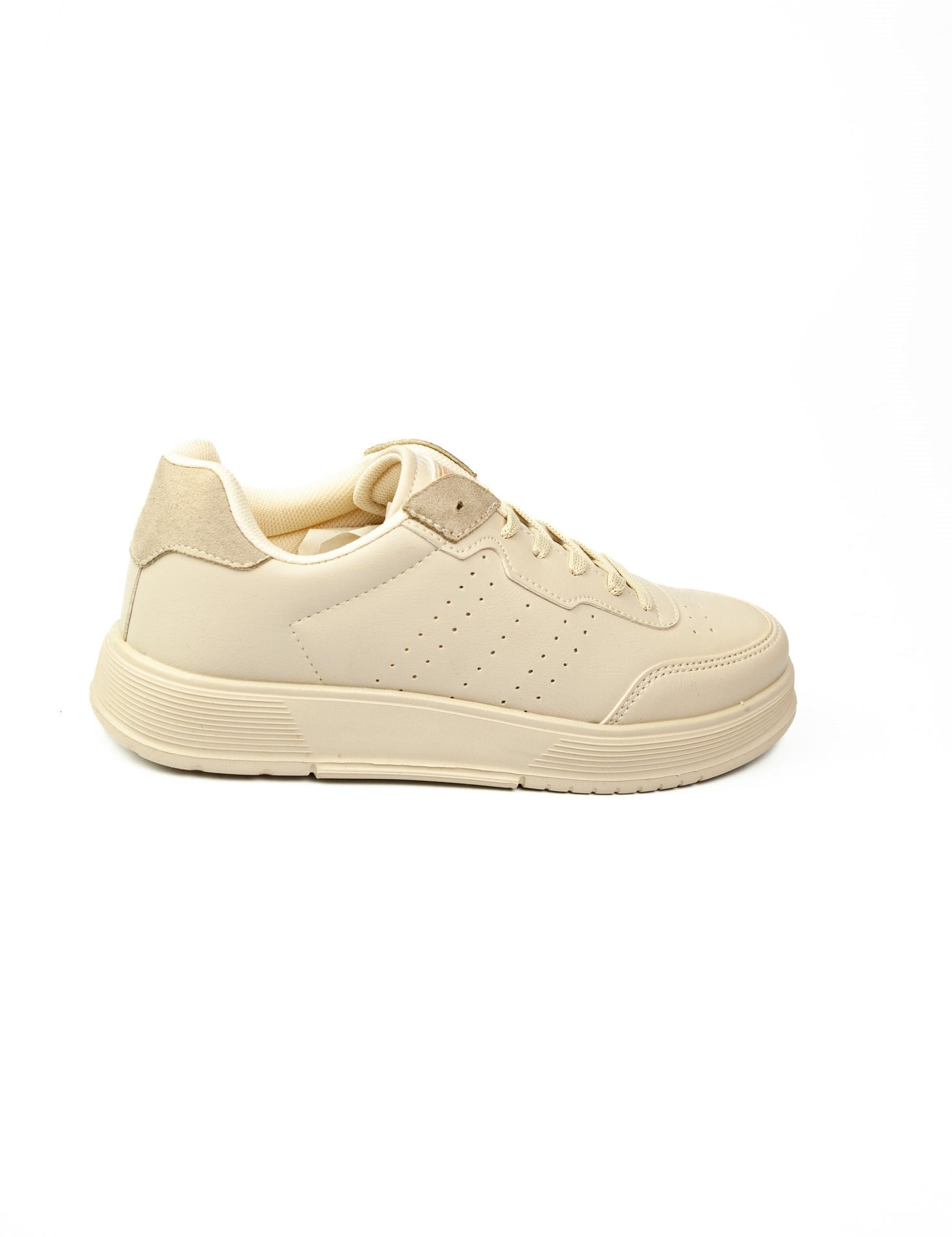 Babalı 158 Darkstep Krem Kadın Sneaker 