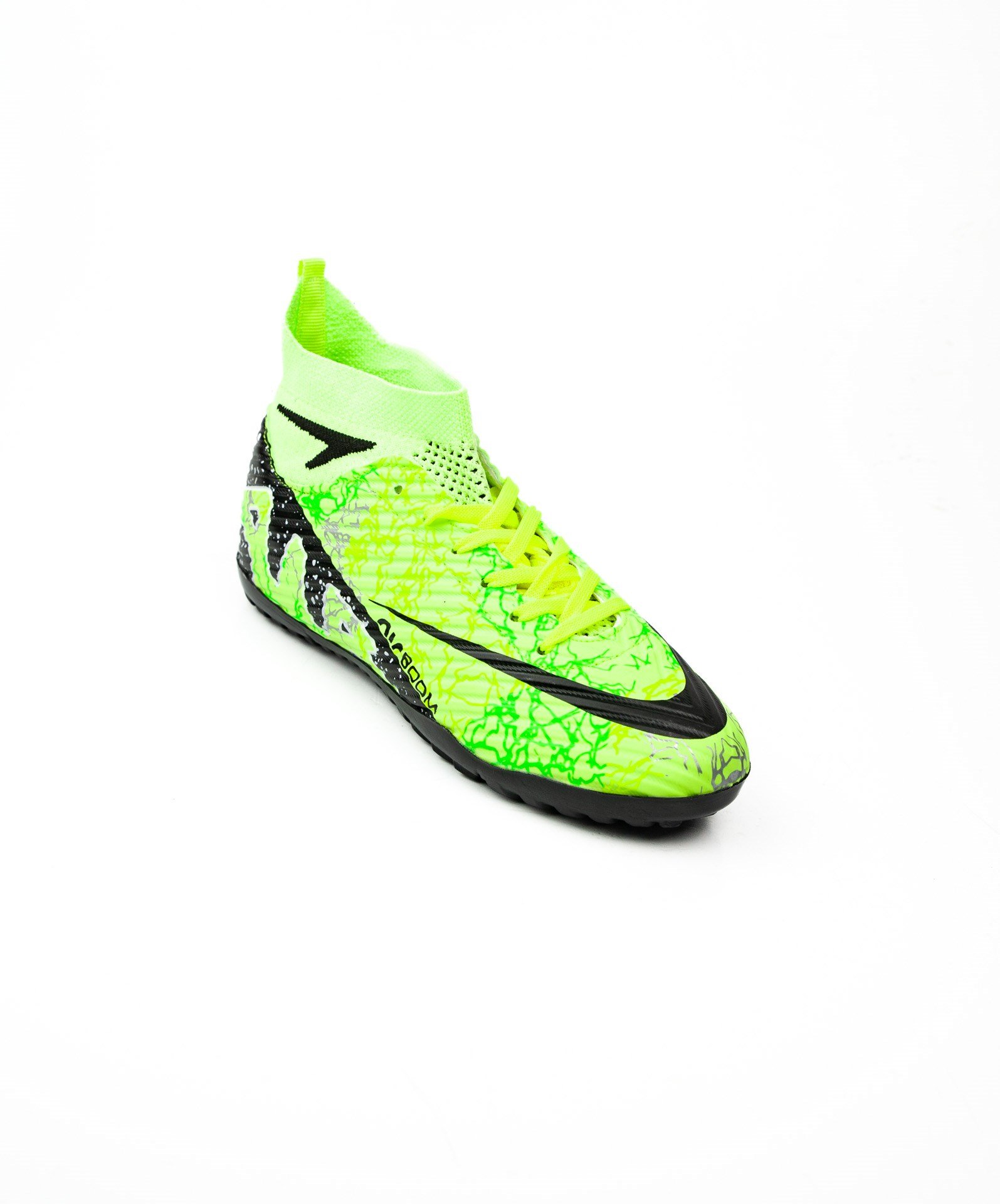 Babalı 565 Laliga Neon Yeşil Çoraplı Çocuk Halı Saha Ayakkabısı
