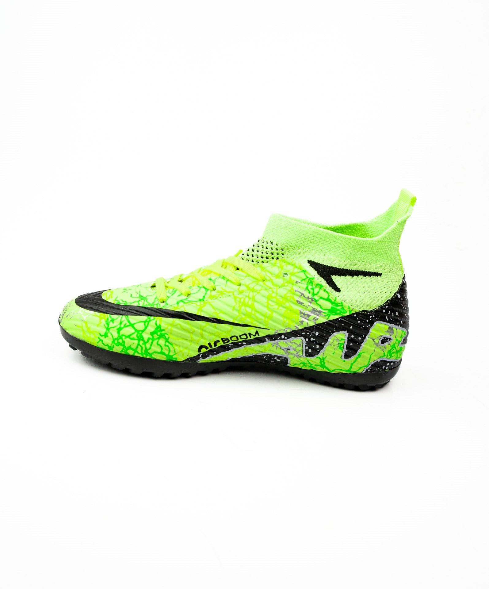 Babalı 565 Laliga Neon Yeşil Çoraplı Çocuk Halı Saha Ayakkabısı