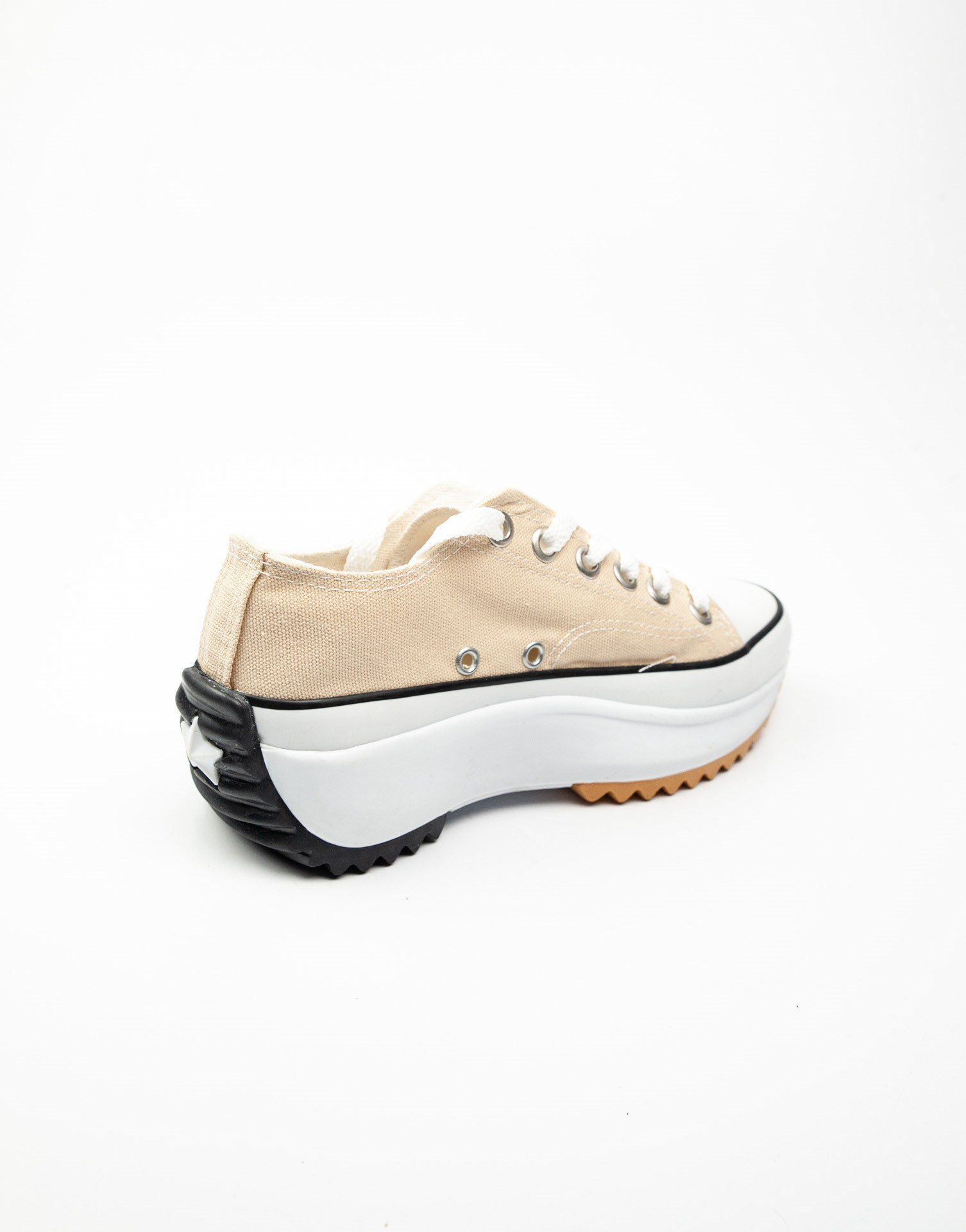 Bulldozer 231904 Bej Kalın Taban Keten Kadın Sneaker