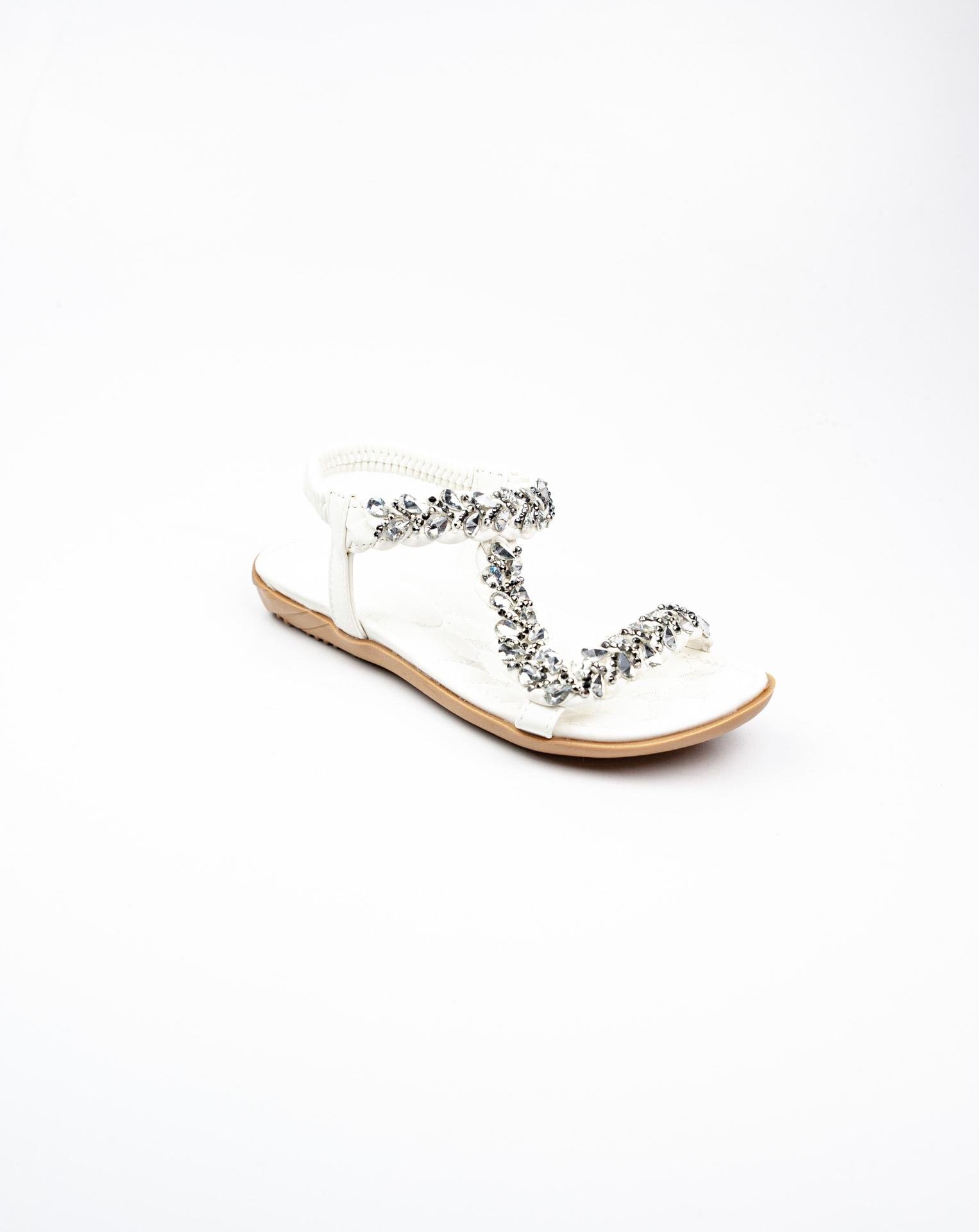 Guja 121 - 2 Beyaz Kız Çocuk Sandalet 