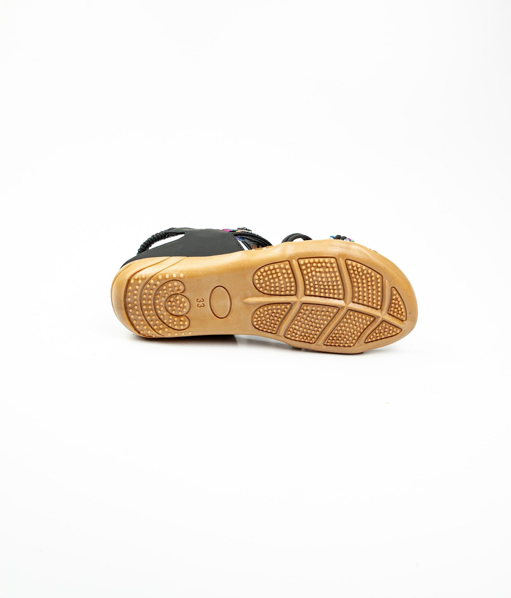 Guja 152 - 8 Siyah Kız Çocuk Sandalet 