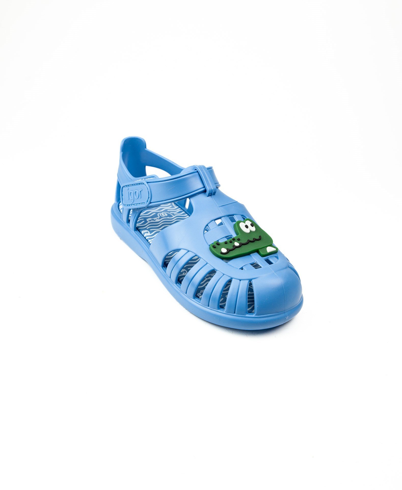 Igor Mavi Erkek Çocuk Cırtlı Sandalet S10371 Tobby Croco