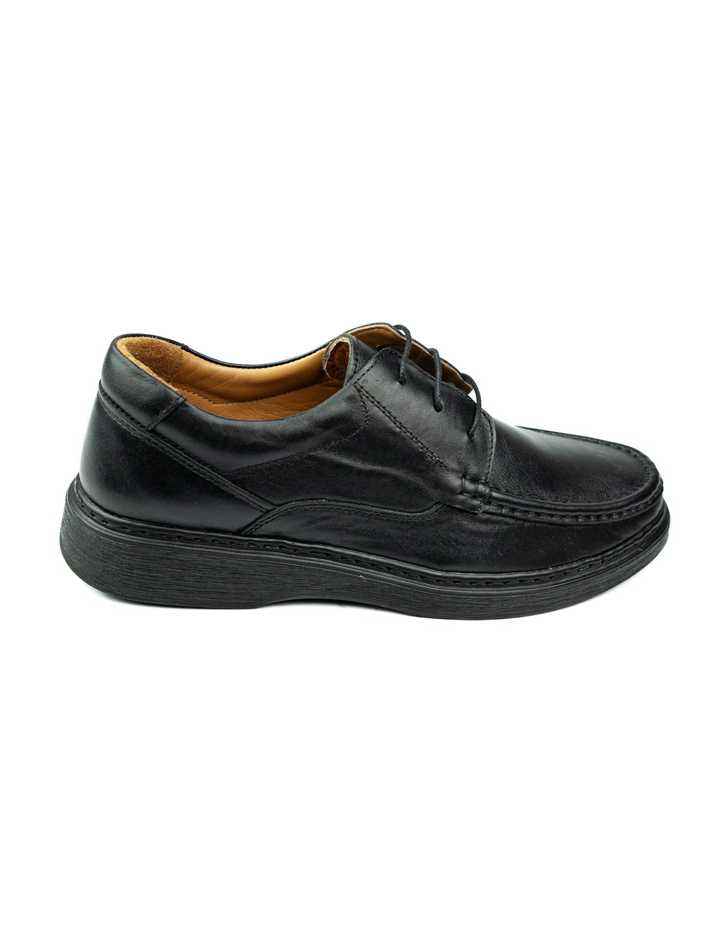 Komcero Dr.Jell's 1627 Bağcıklı Siyah Deri Erkek Günlük Ayakkabı 