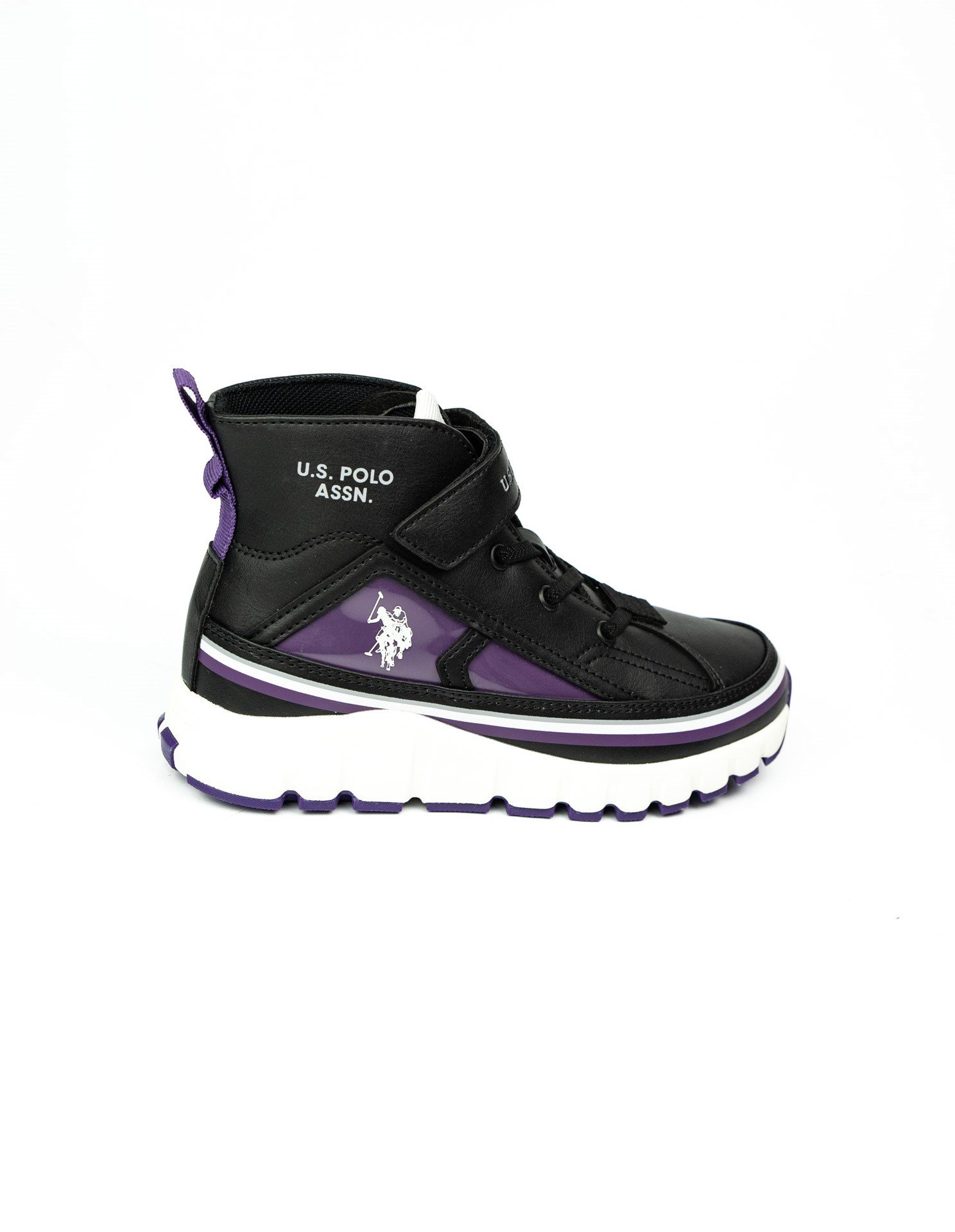 U.S. Polo Assn. KELTES JR 5PR Siyah Kız Çocuk High Sneaker
