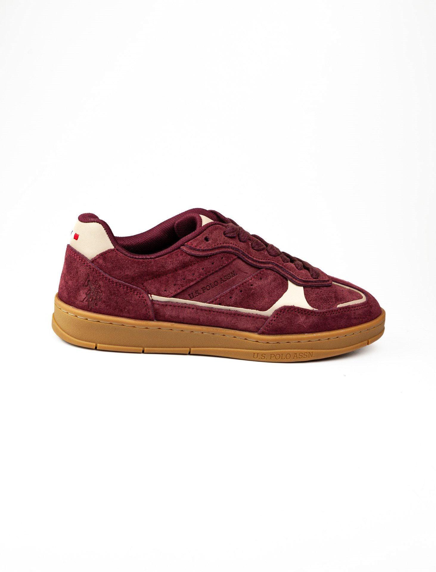 U.S. Polo Assn. VERA S 6FX Bordo Deri Kadın Sneaker