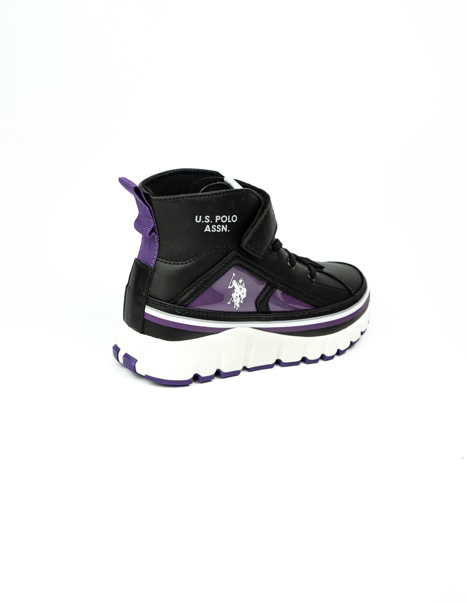 U.S. Polo Assn. KELTES JR 5PR Siyah Kız Çocuk High Sneaker