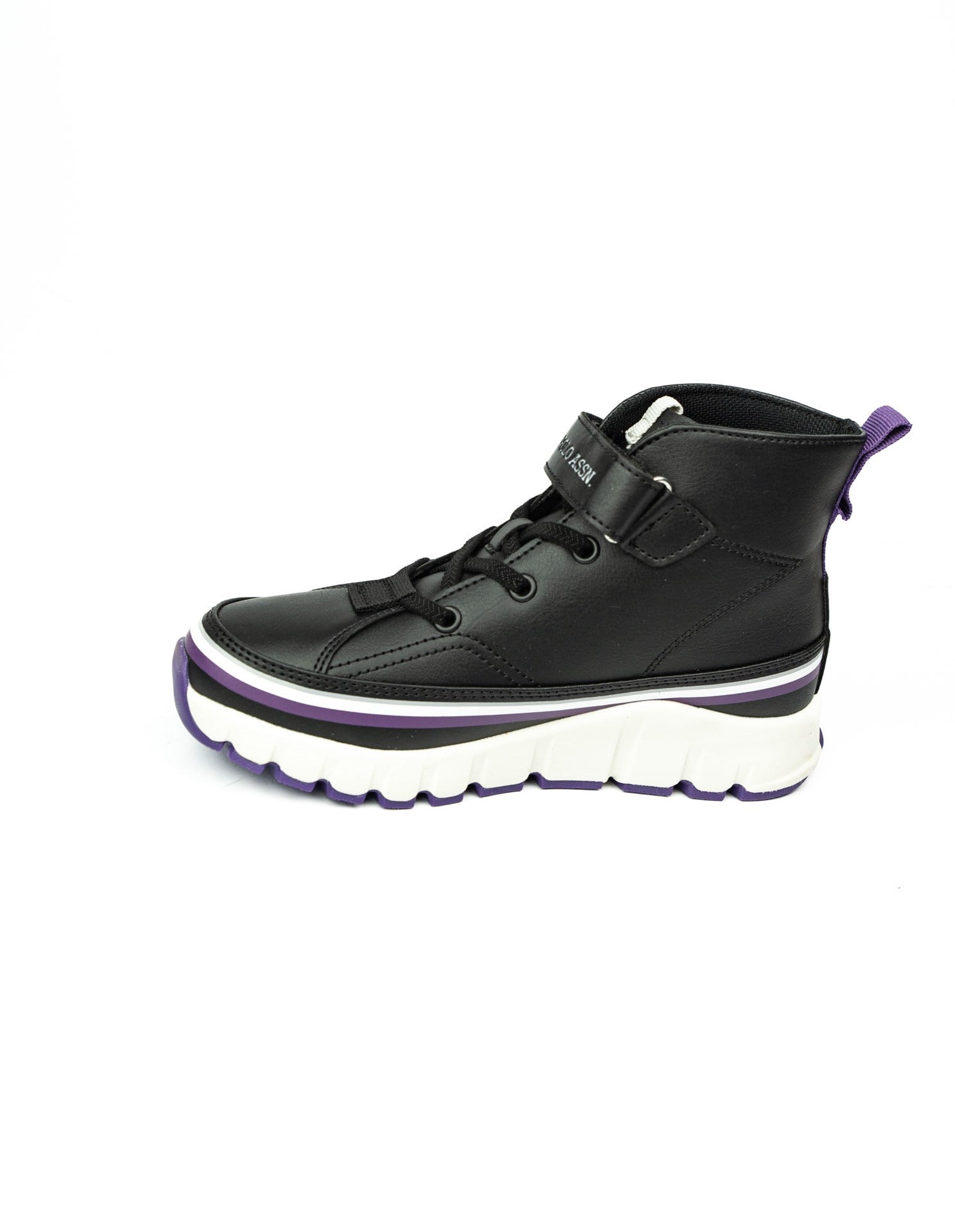 U.S. Polo Assn. KELTES JR 5PR Siyah Kız Çocuk High Sneaker