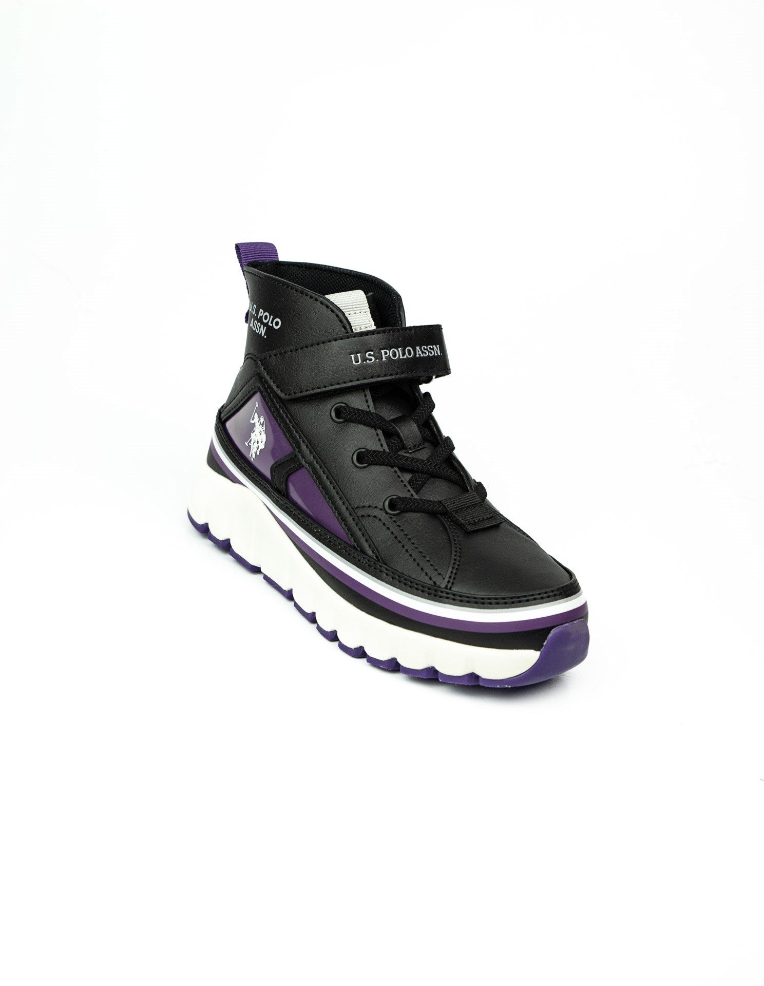 U.S. Polo Assn. KELTES JR 5PR Siyah Kız Çocuk High Sneaker