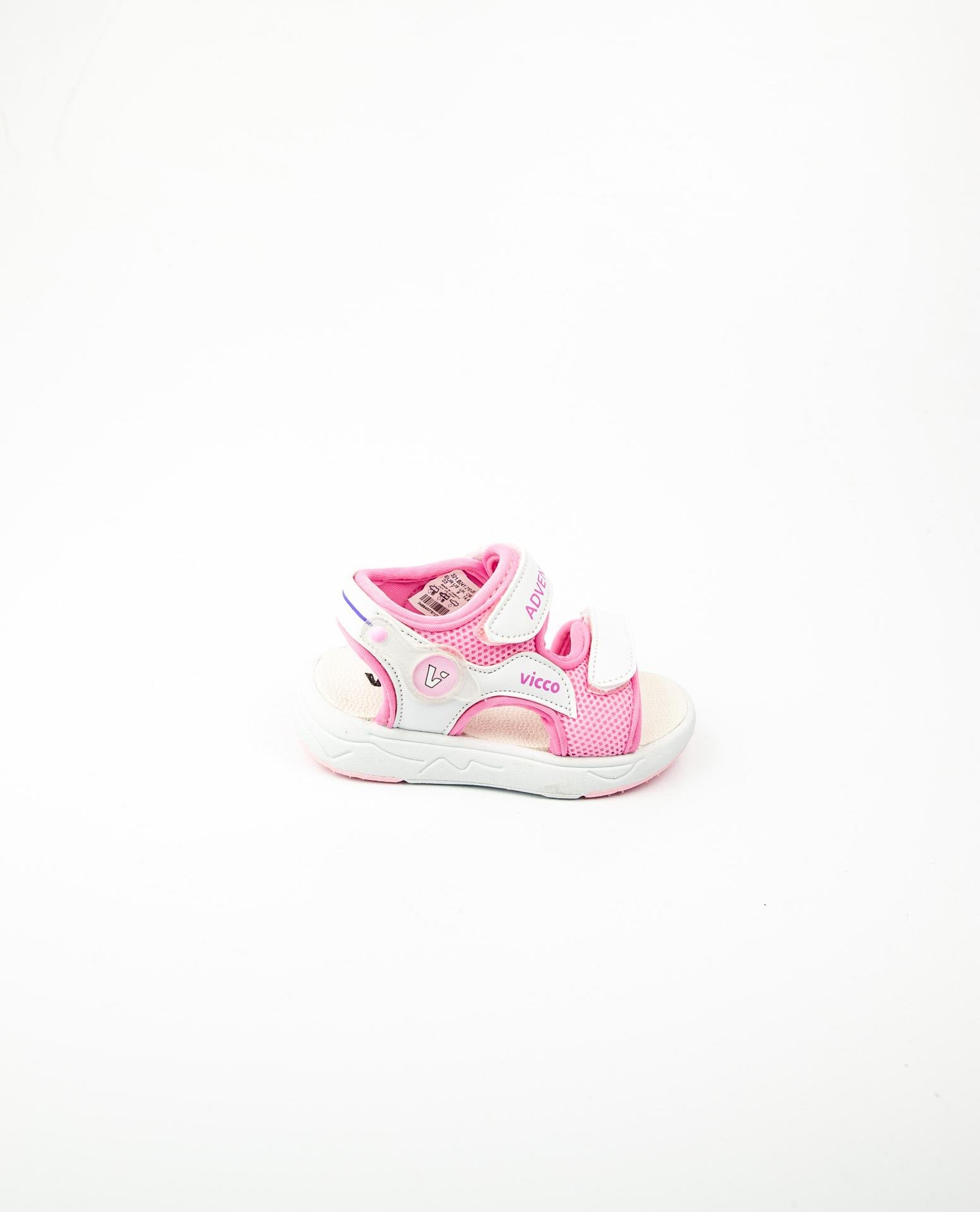 Vicco 321. B24Y. 210 Mocha Pembe Kız Bebek Sandalet 
