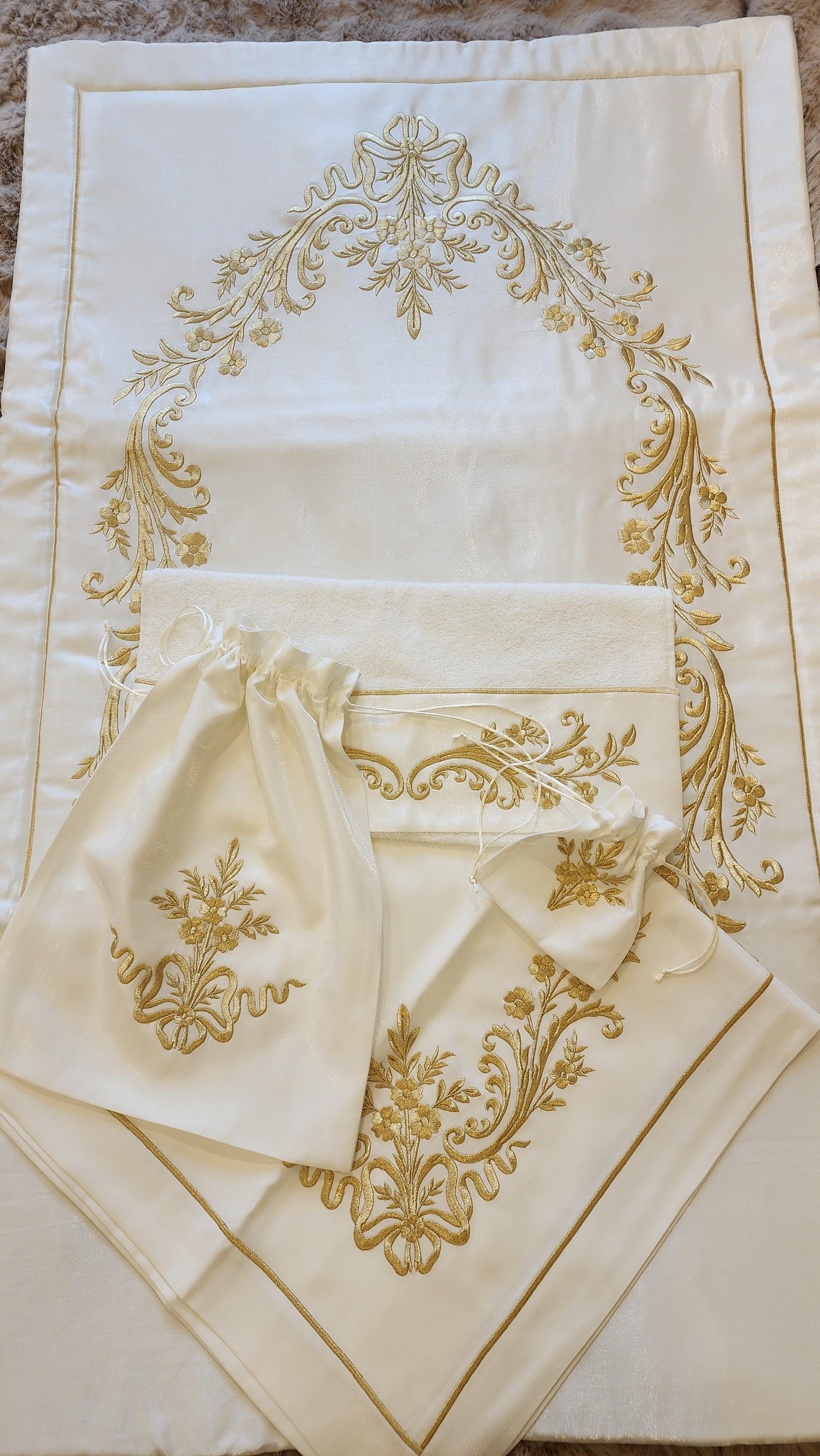 İnci Bahar Seccade Bohça Seti