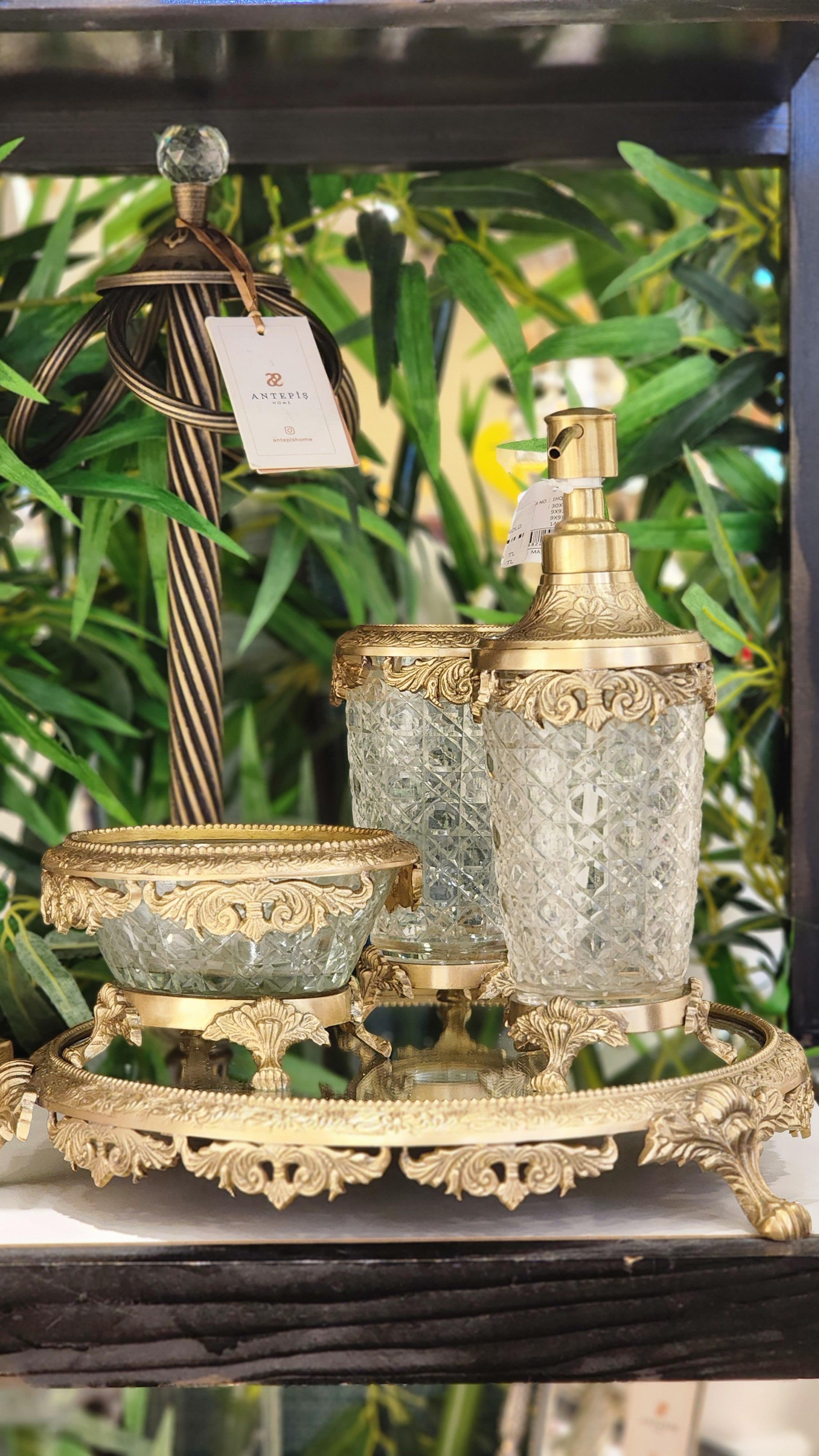 Pirinç Banyo Seti 4lü