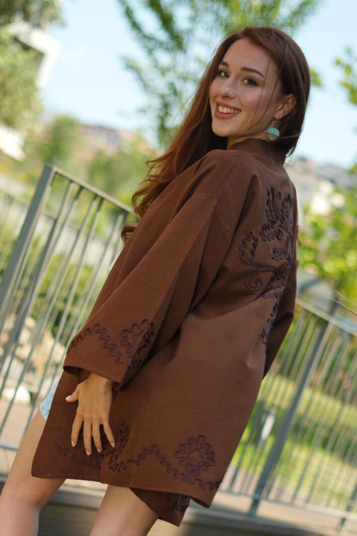 Kimono Meline-  Nakışlı 