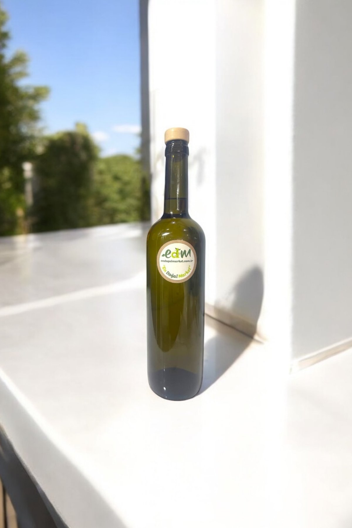 Yeşil Cam Şişe Natural Sızma Zeytinyağı 750 Ml