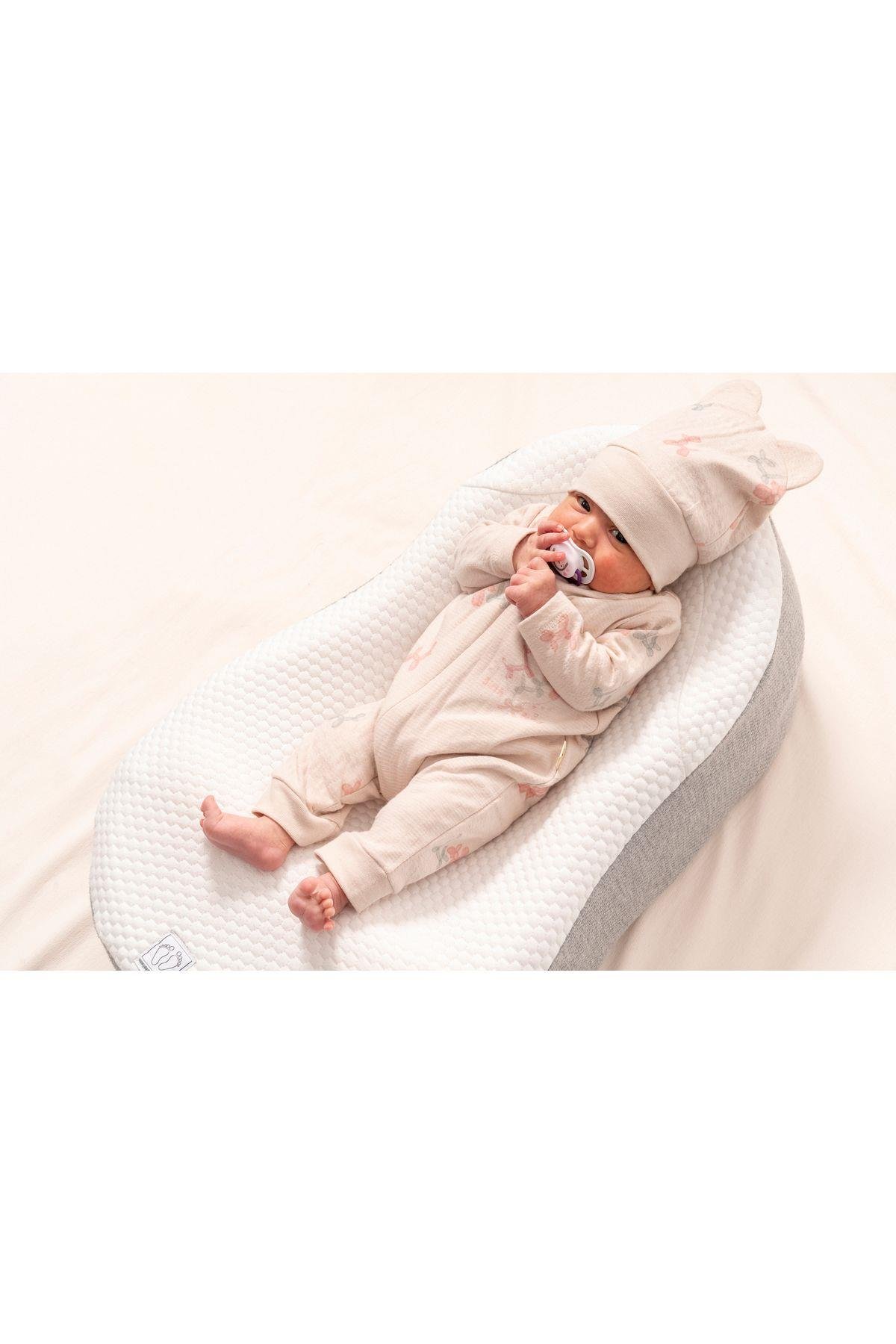 %100 ORGANİK PAMUK BIRTH PARTY KIZ BEBEK FERMUARLI TULUM
