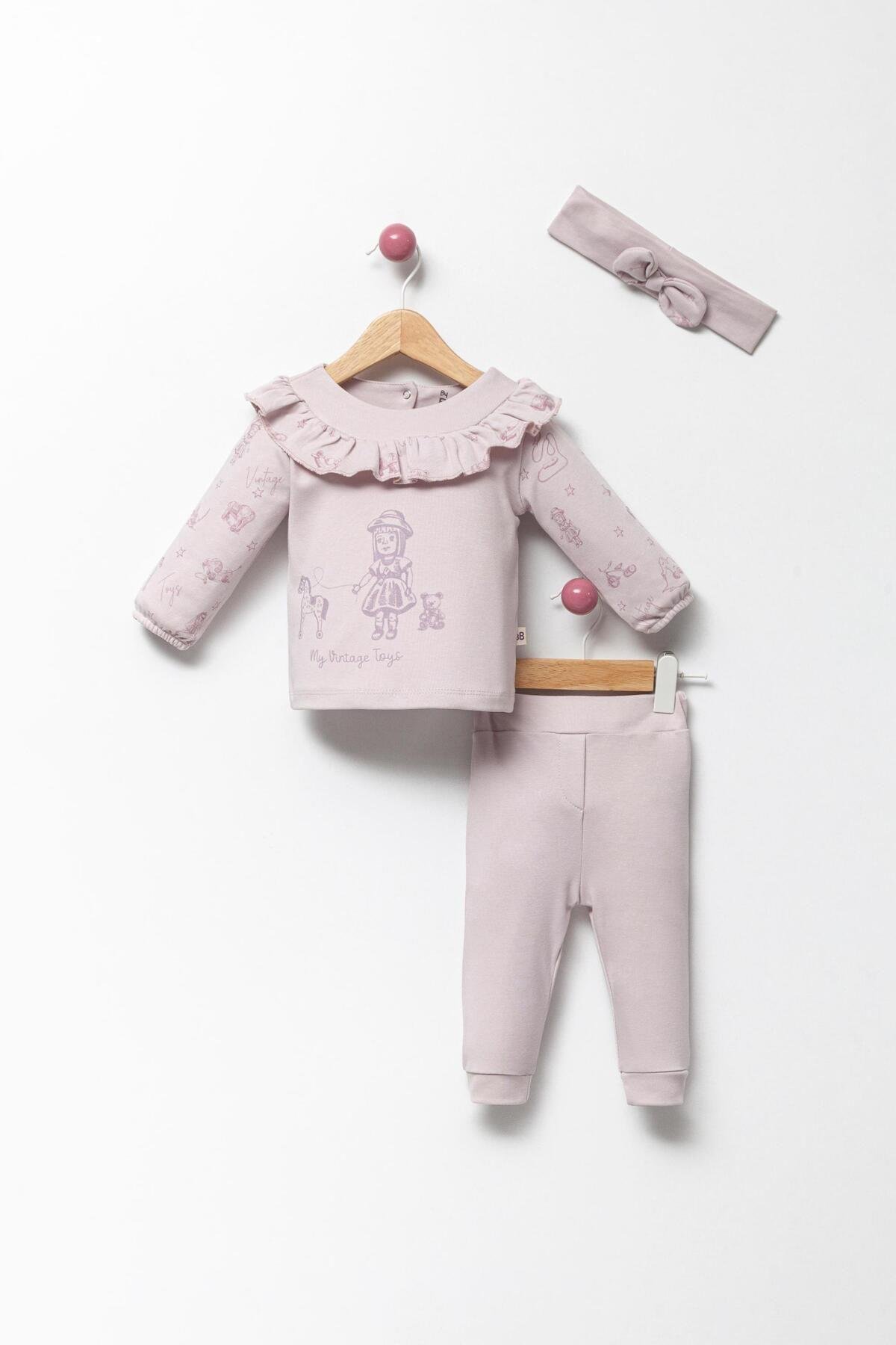 %100 PAMUK TOYS KIZ 2'Lİ TAKIM