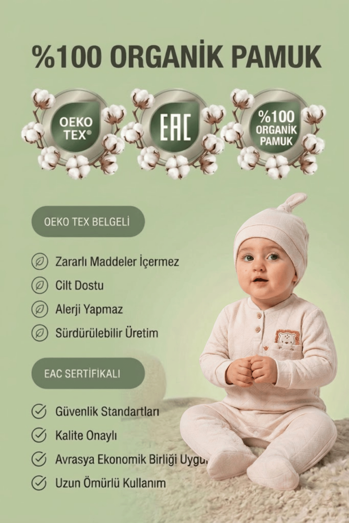 ÇİLEK BASKI 3LÜ BEBEK TAKIM