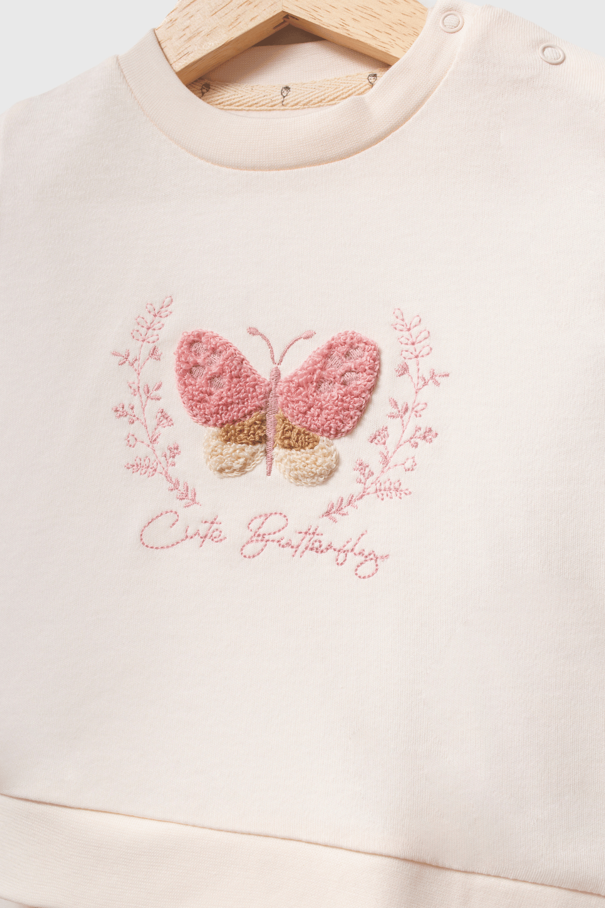 Cute Butterfly Kız Bebek Yelekli Takım