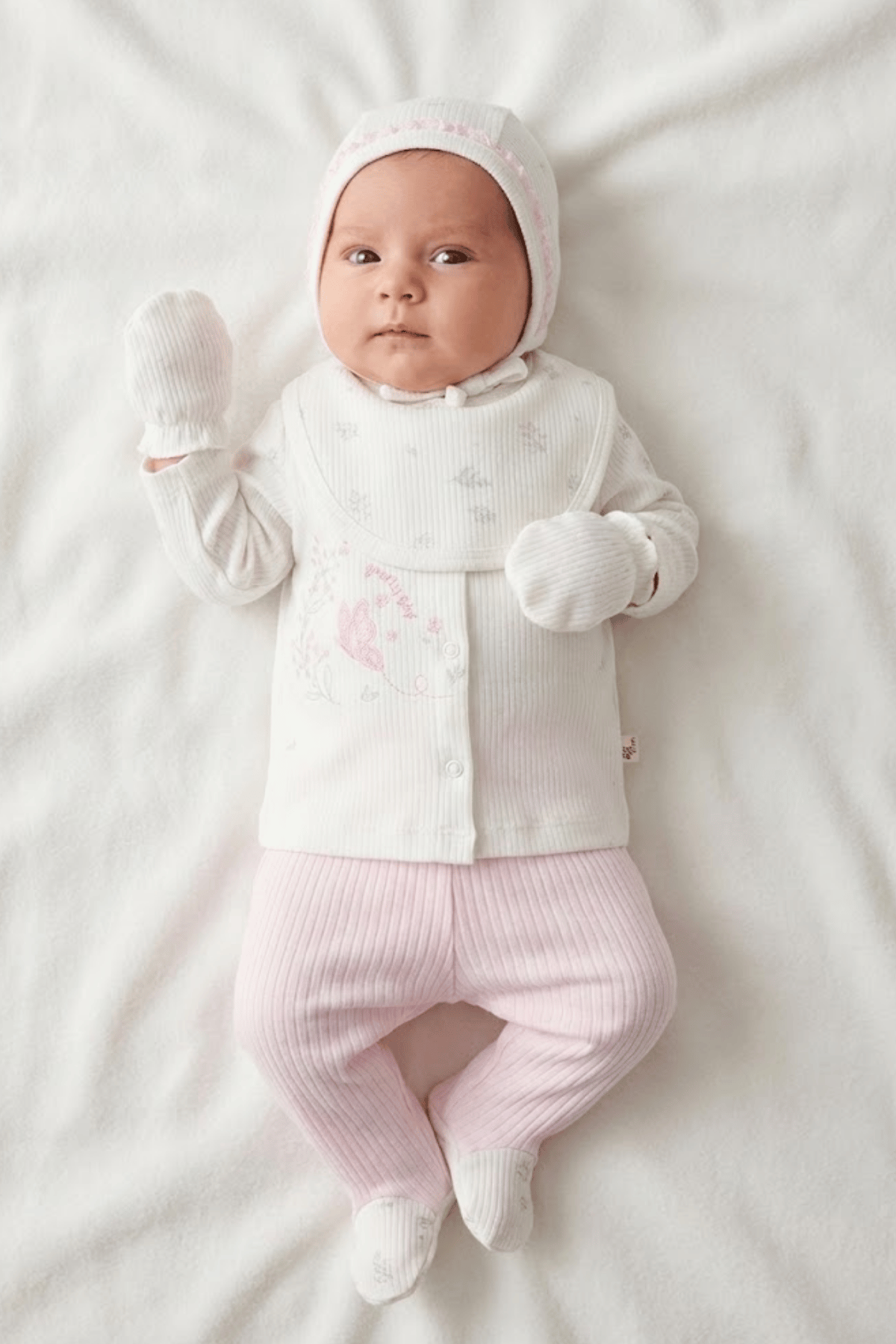Pretty Girl Kız Bebek 5 Parça Hastane Çıkış Seti 