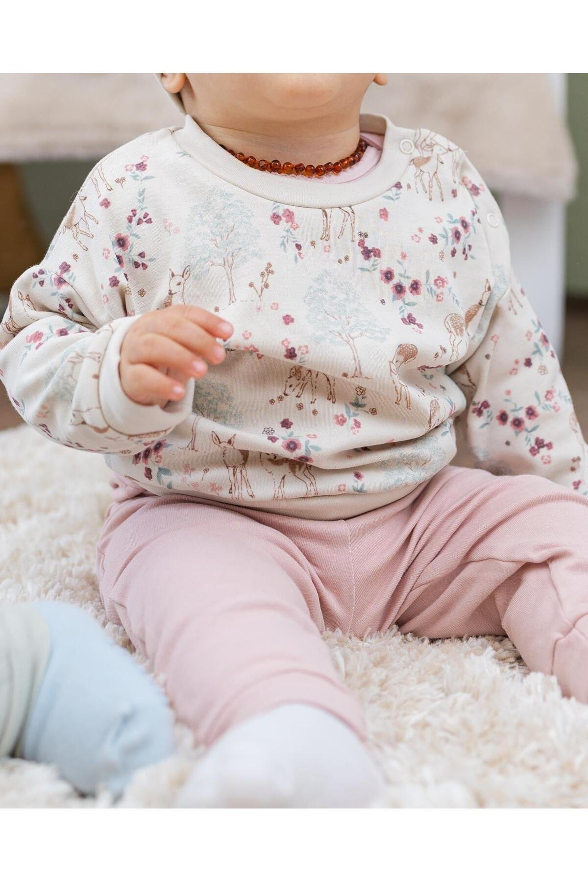 SEVİMLİ CEYLAN ORGANİK KIZ BEBEK 2'Lİ TAKIM