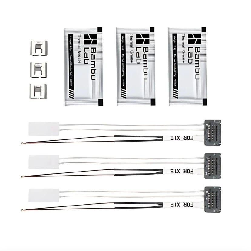 Bambu Lab X1E Seramik Isıtıcı ve Termistör Seti 3 Adet 