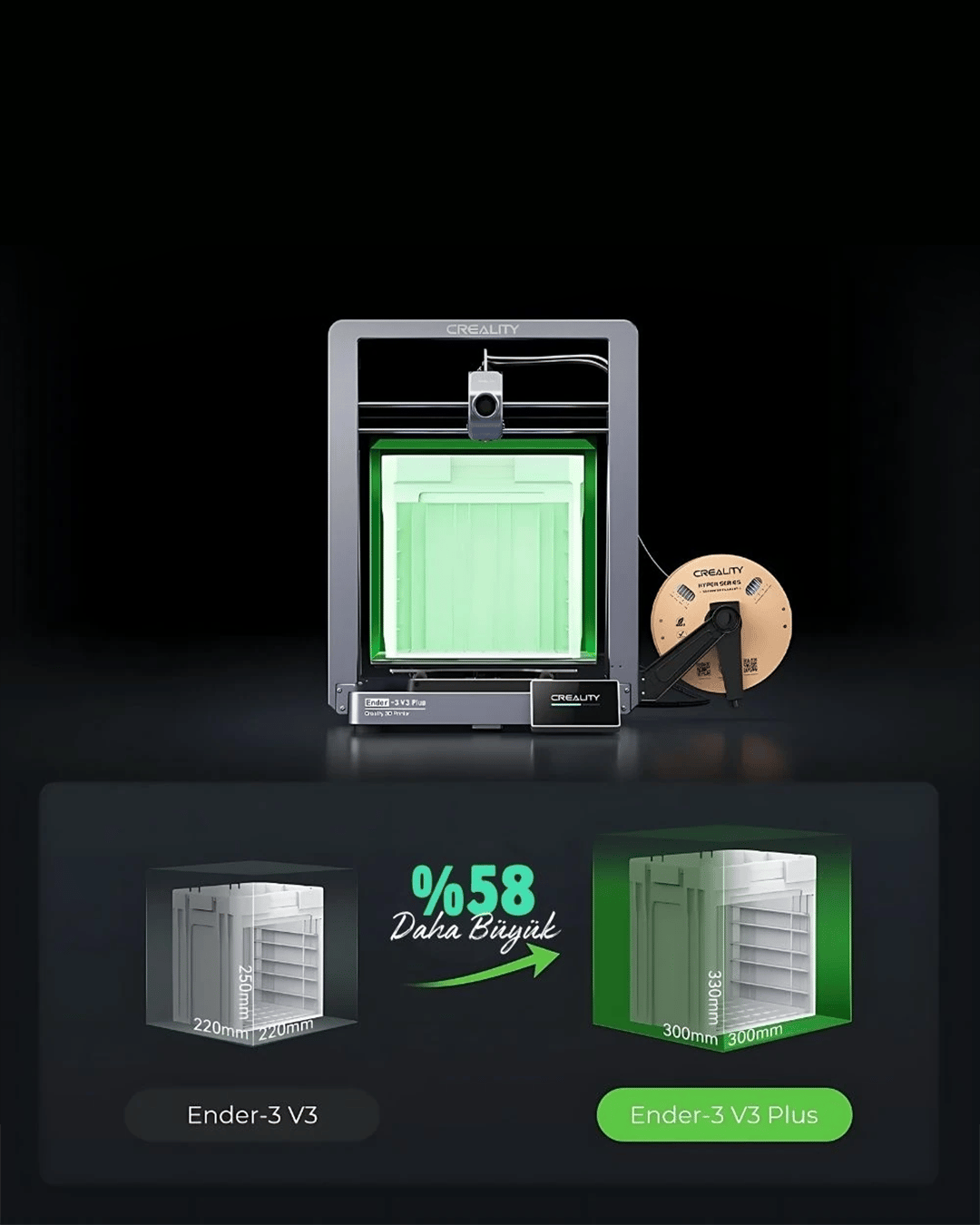 Creality Ender-3 V3 Plus CoreXZ 3D Yazıcı