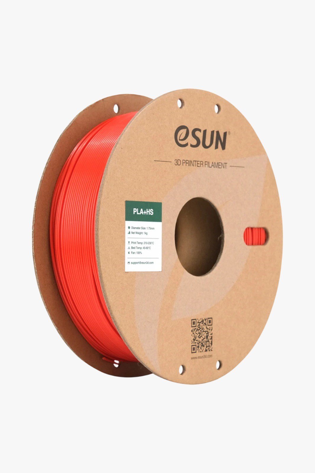 eSUN PLA+HS Kırmızı Filament 1.75mm 1kg