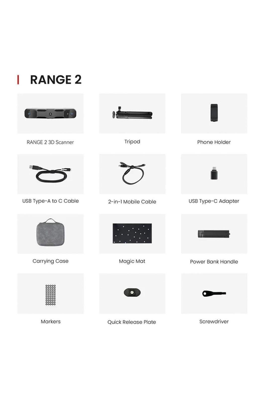 Revopoint RANGE 2 Standard 3D Scanner