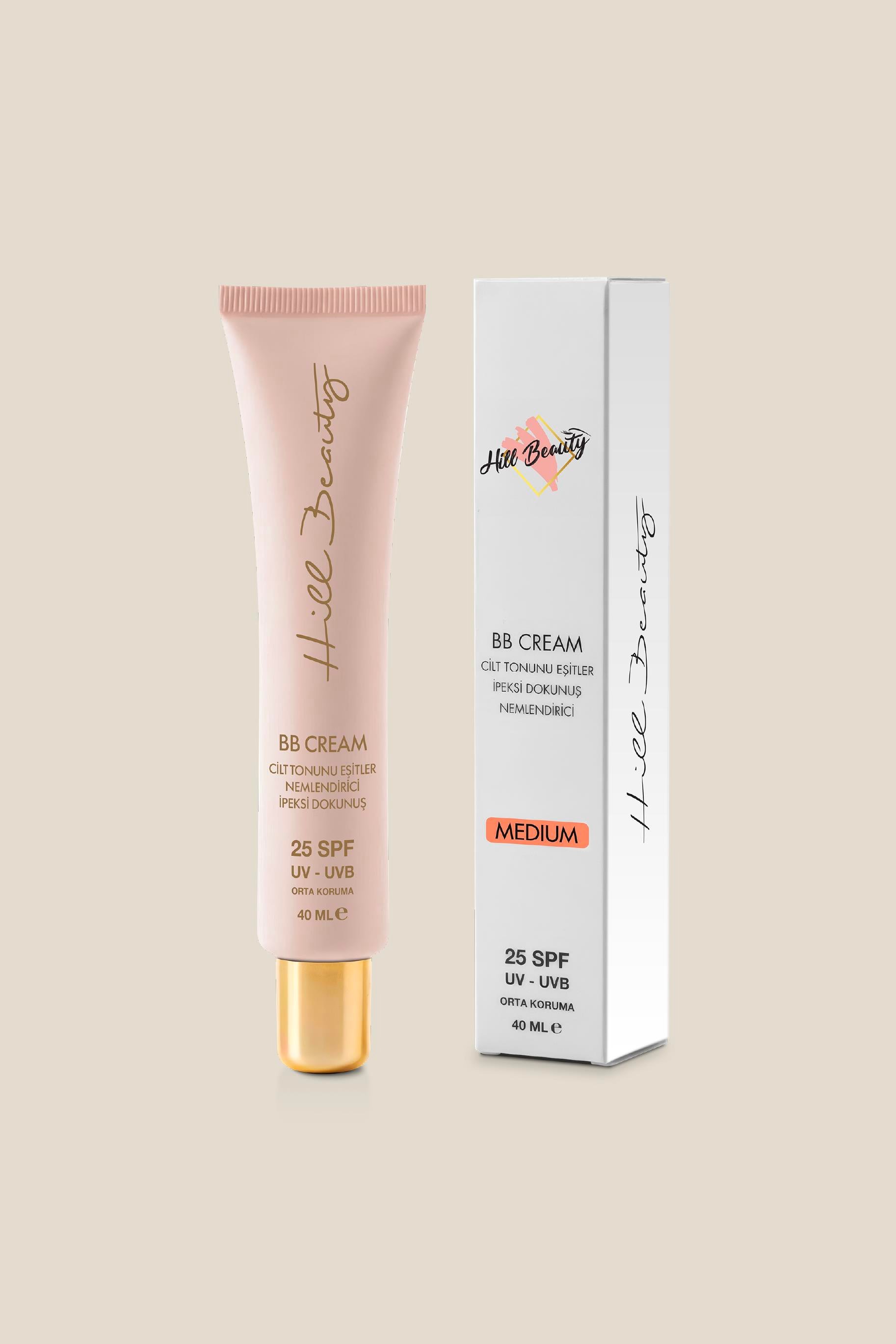 BB Krem Medium 25 Spf 40 ml Doğal Kapatıcı Etkili Leke Karşıtı Aydınlatıcı