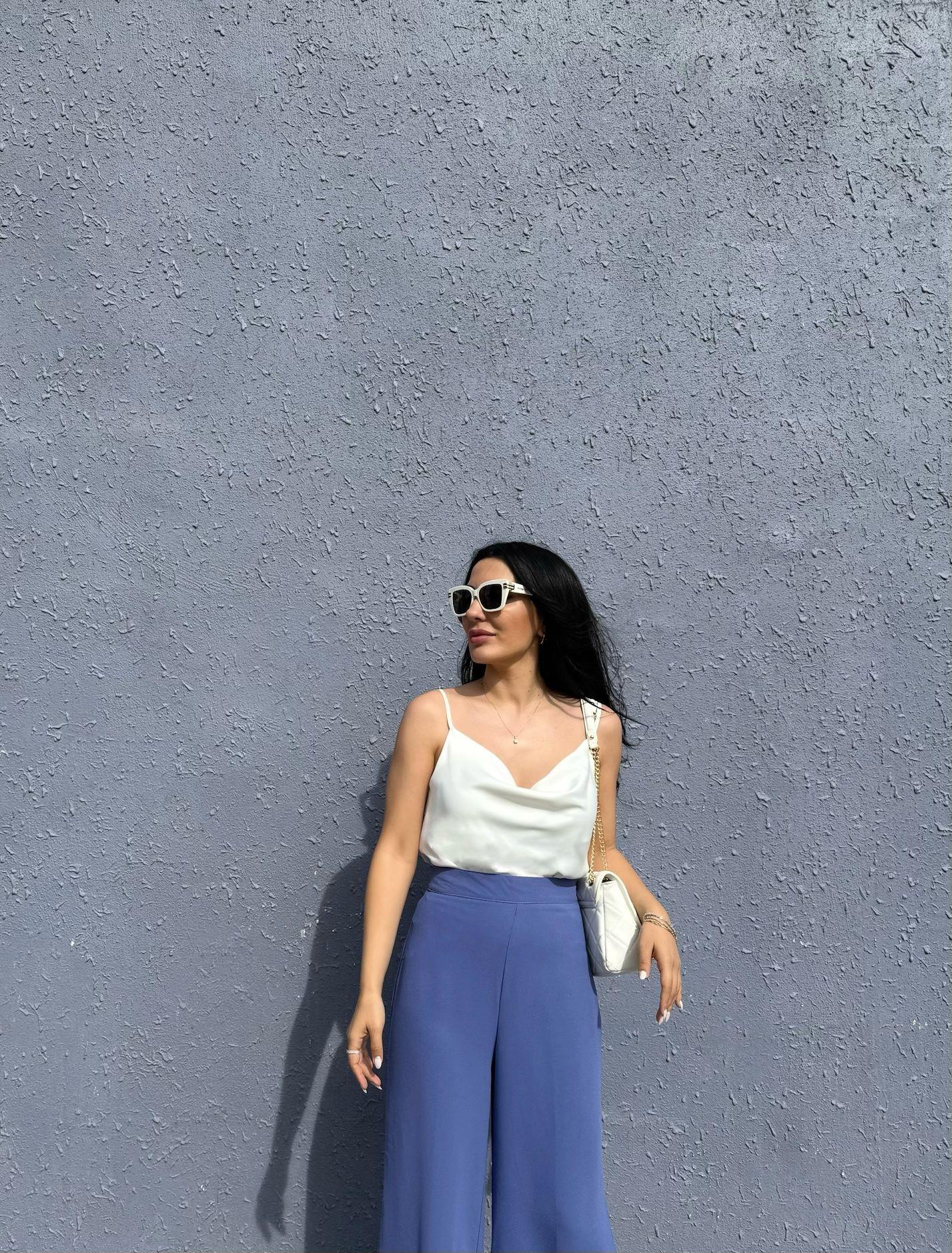 Degaje Yaka Askılı Bluz