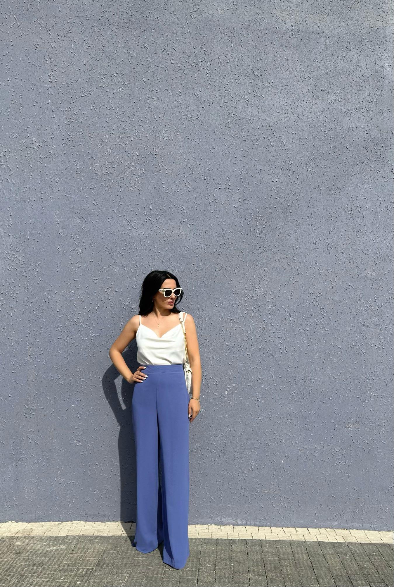 Degaje Yaka Askılı Bluz