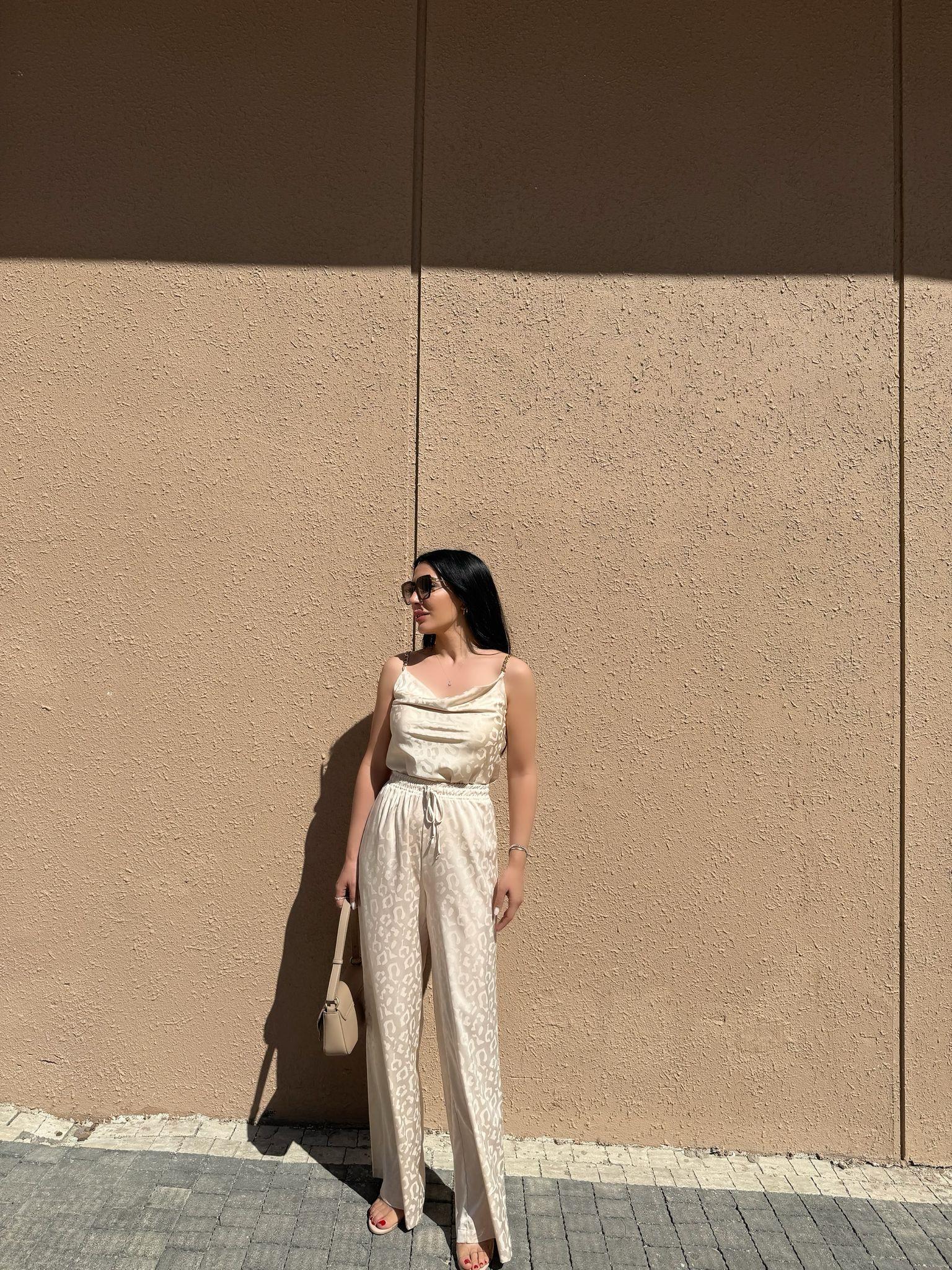 Leopar Desen Askılı Takım