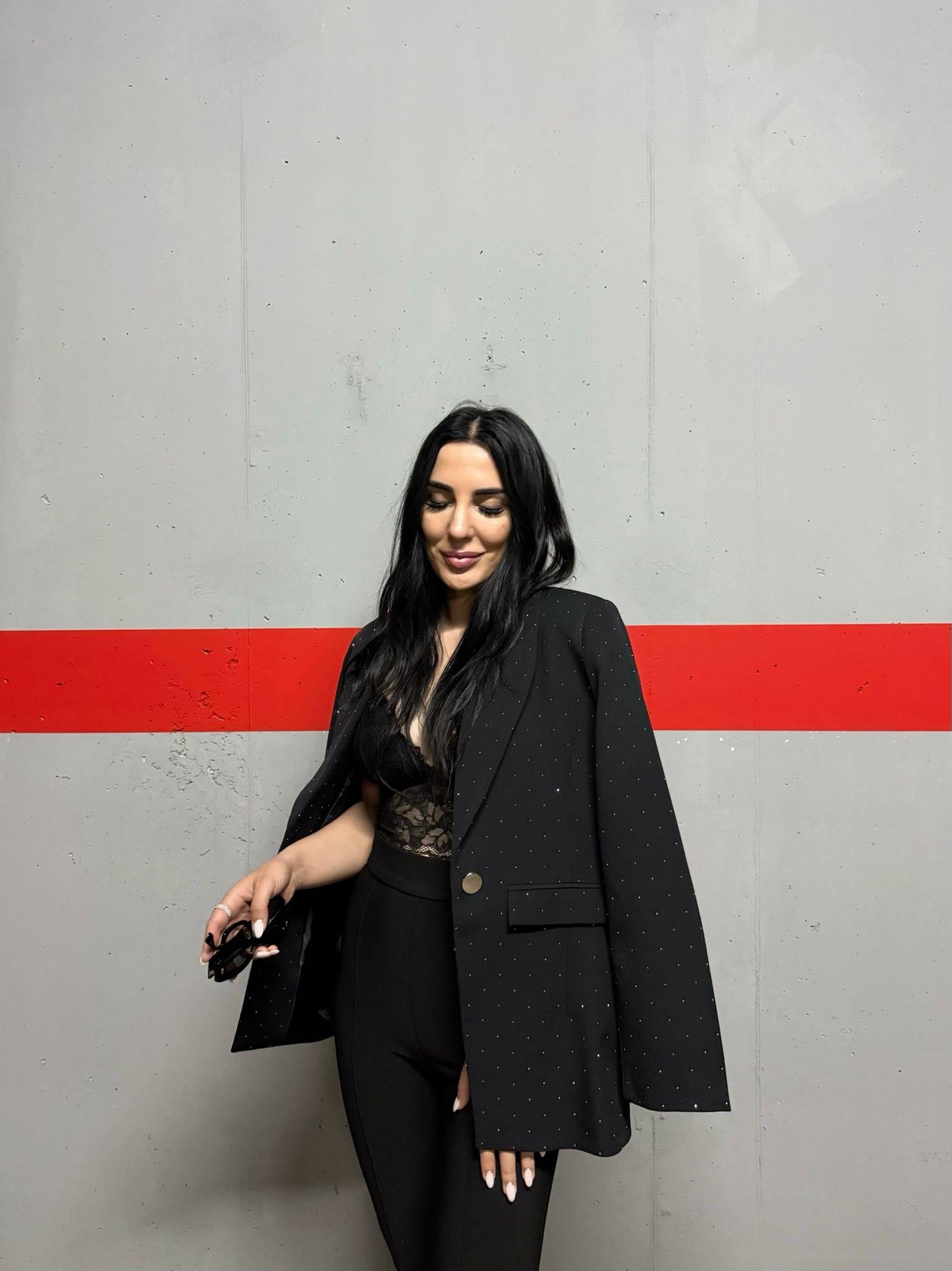 Taşlı Blazer Ceket