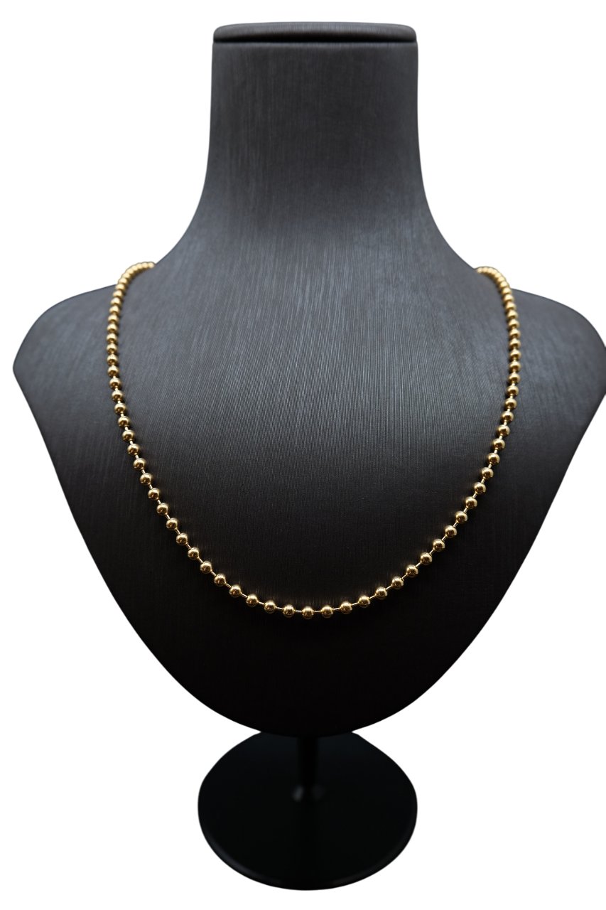 14 AYAR 50CM SIRALI BİLYE LARGE KOLYE