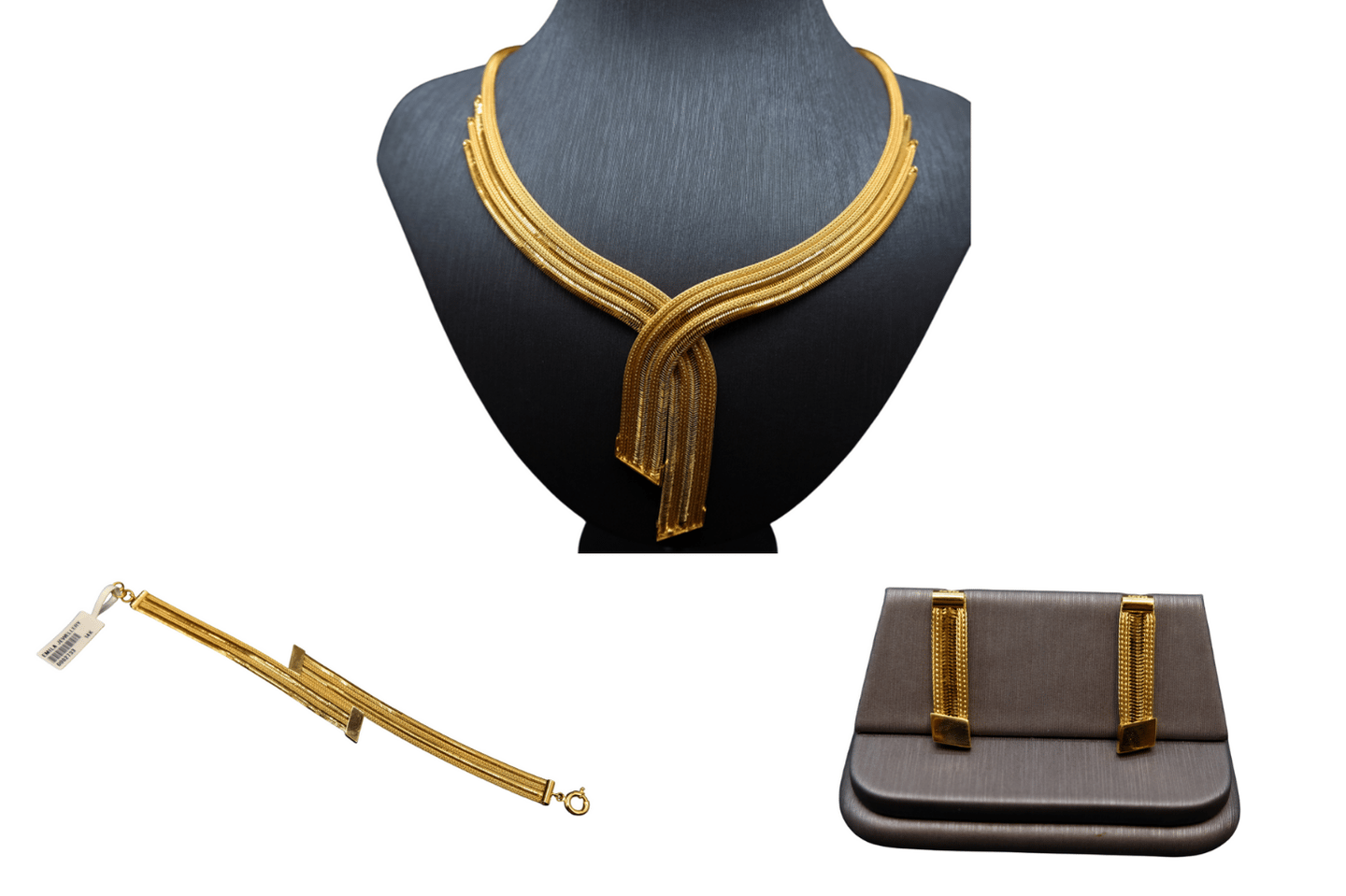 14 AYAR CİMARLI İTALYAN SARMAL ALTIN SET