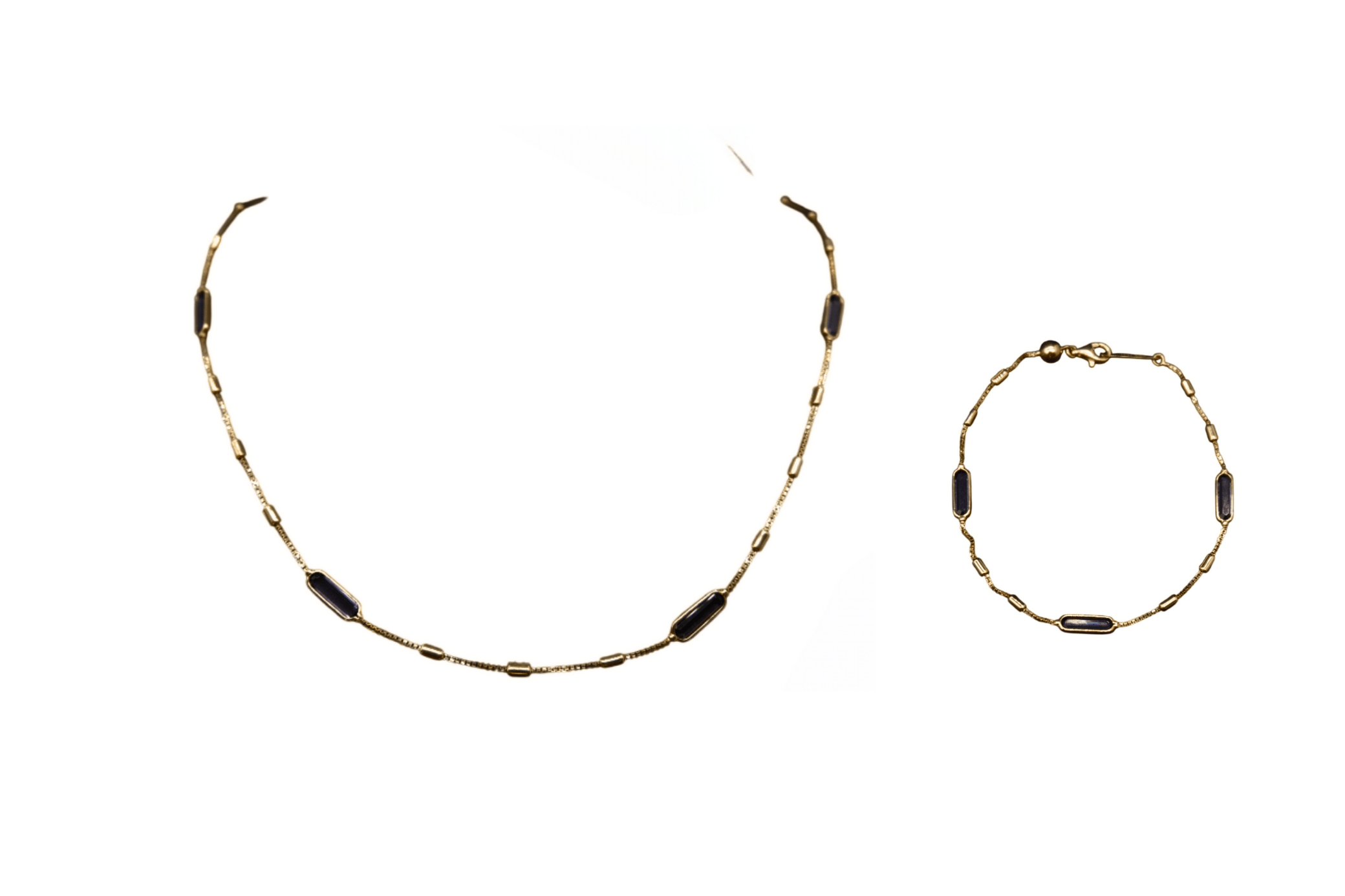46CM ZİRKONTAŞ MOR ELİPS SIRALI SET