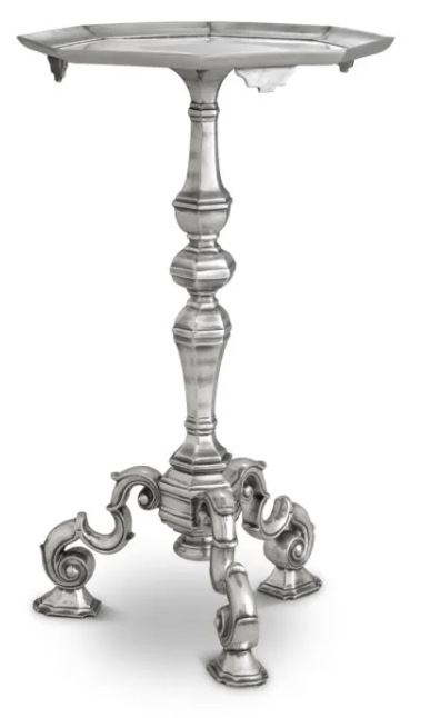 Side Table Verney antique silver  plated