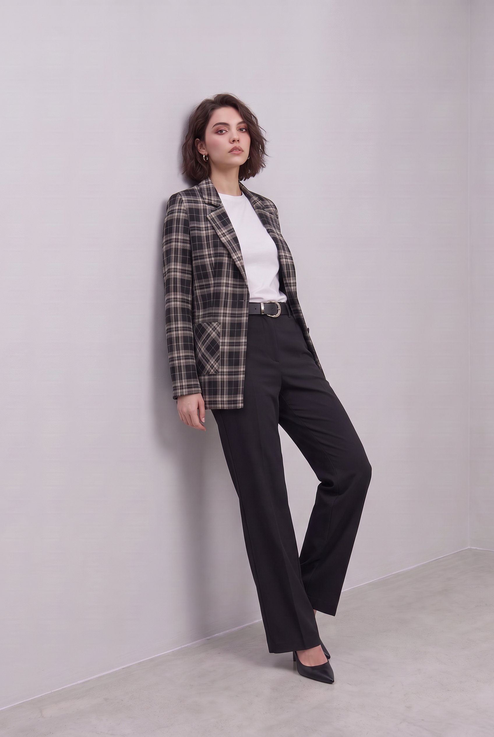 Kareli Blazer Ceket