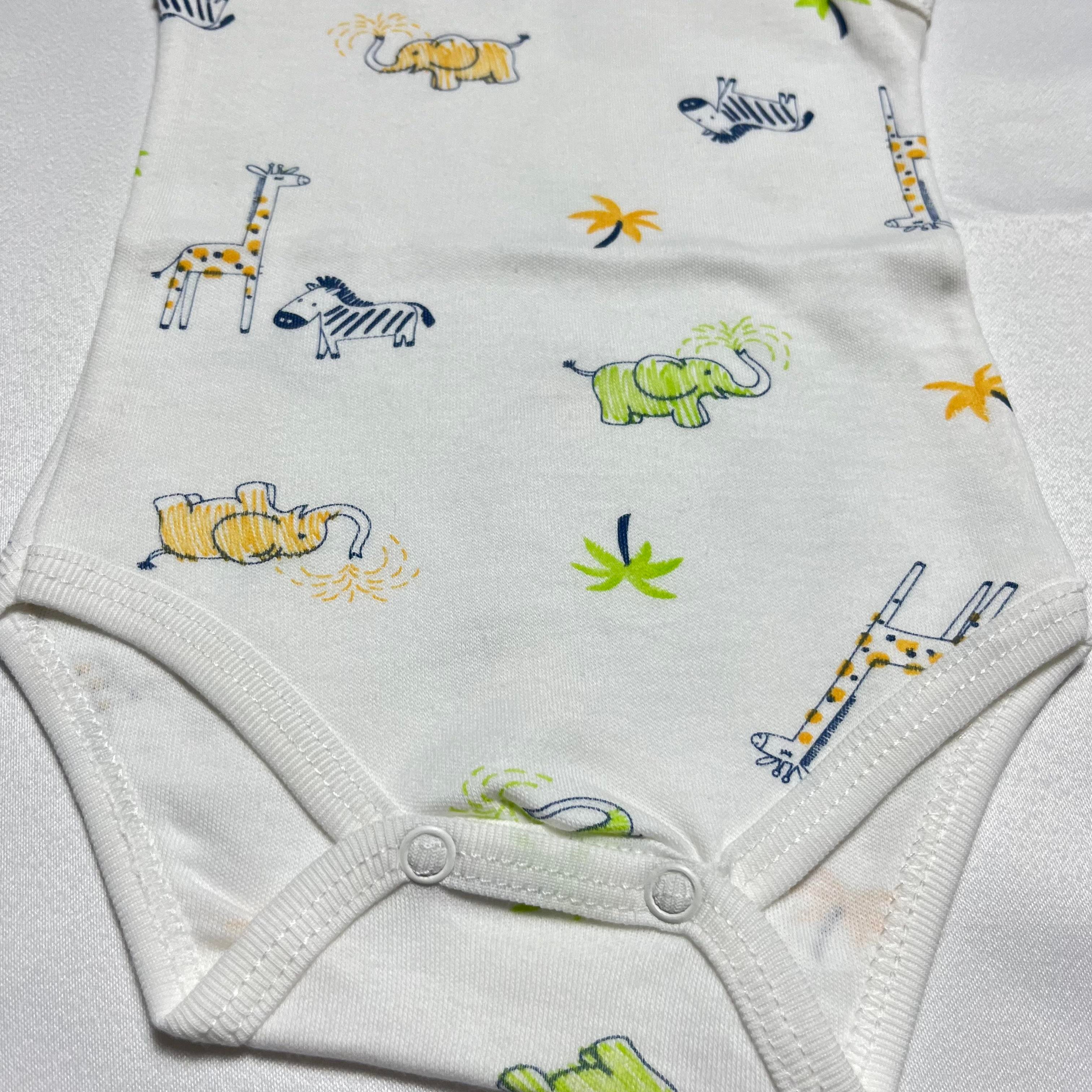 Zebra fil desenli çıtçıtlı zıbın 