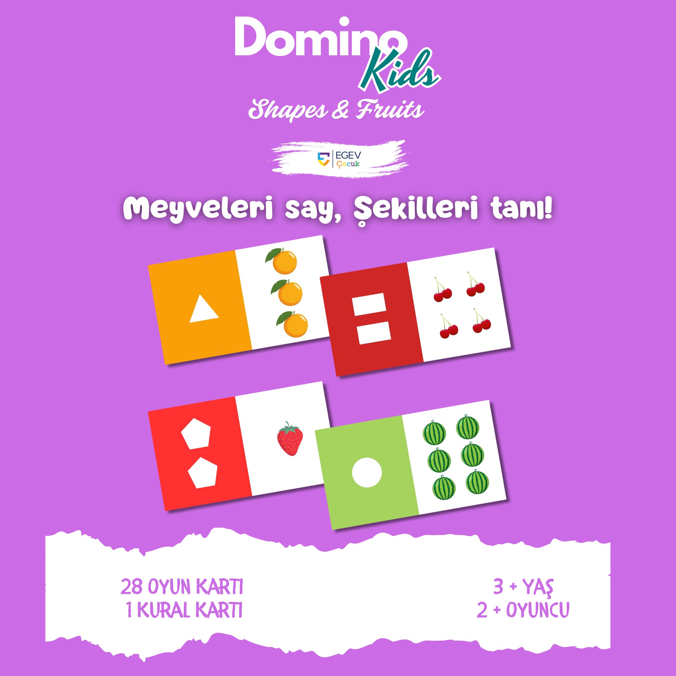 Domino Kids Shapes & Fruits