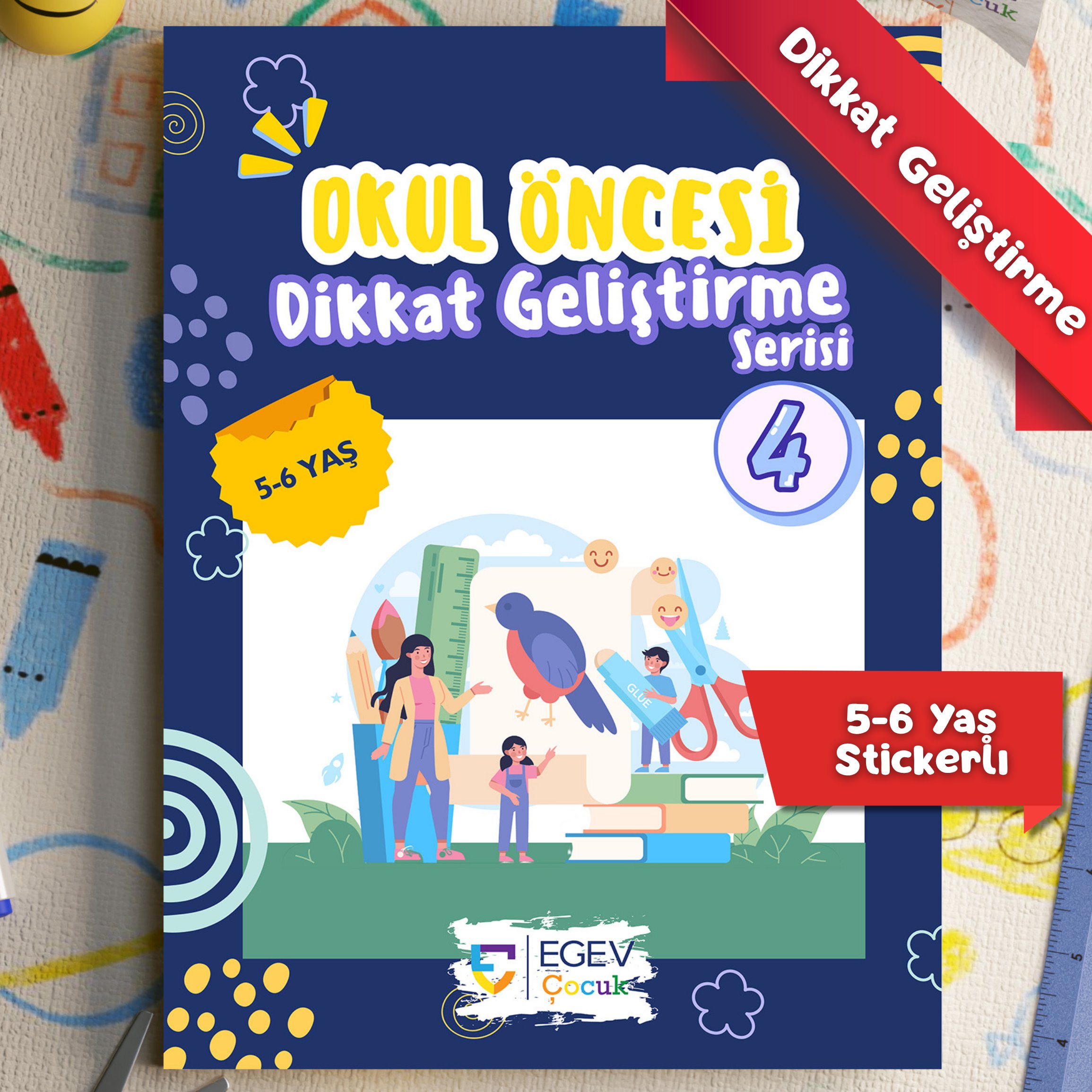 Okul Öncesi Dikkat Geliştirme Serisi-4