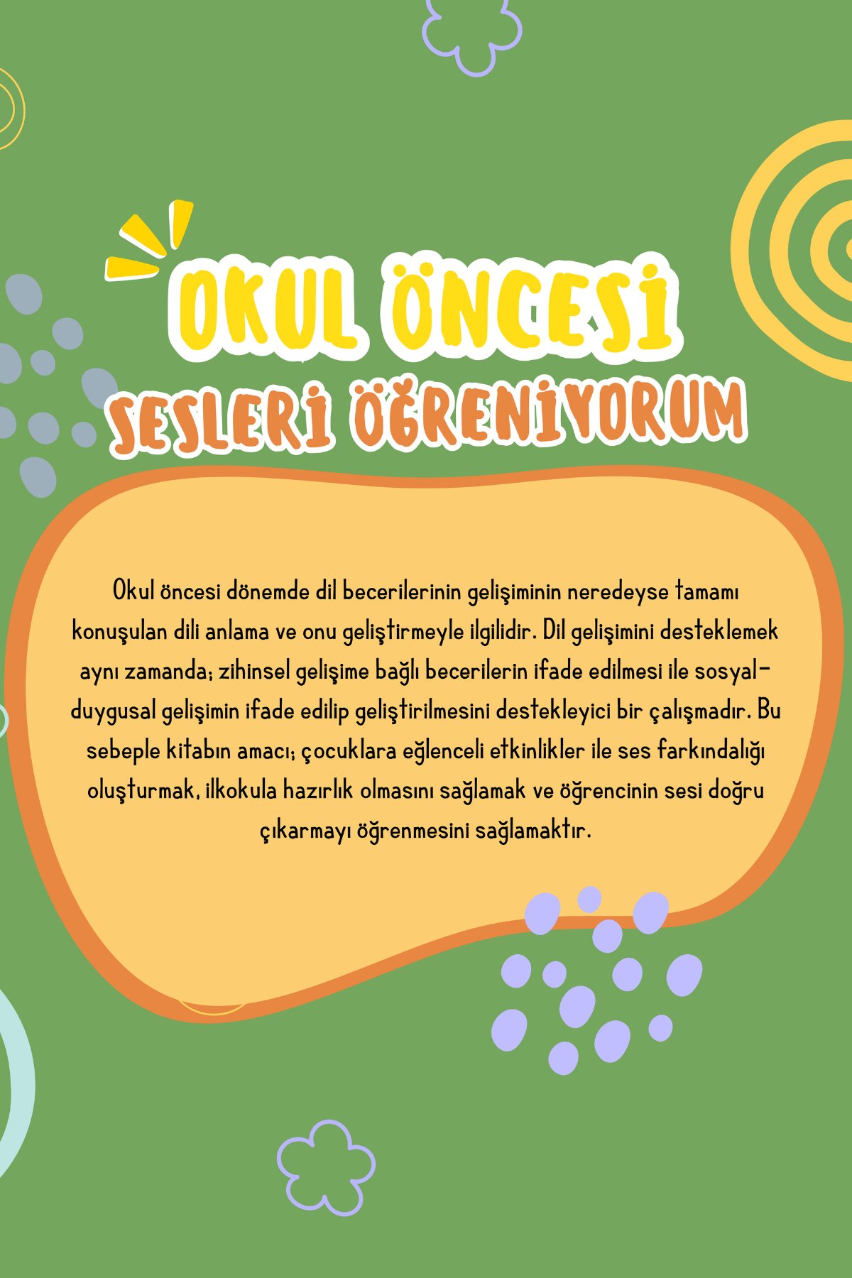 Okul Öncesi Sesleri Öğreniyorum Seti (1 ve 2. Kitap) – 5-6 Yaş Harf ve Ses Farkındalığı-Akademik Yayınlar