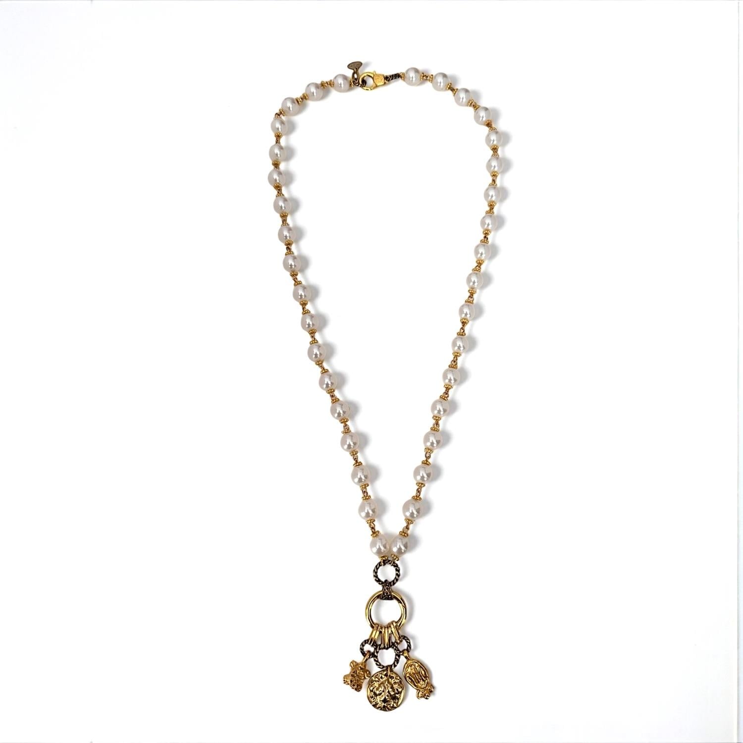 Royal Pearl Charm İnci Kolye
