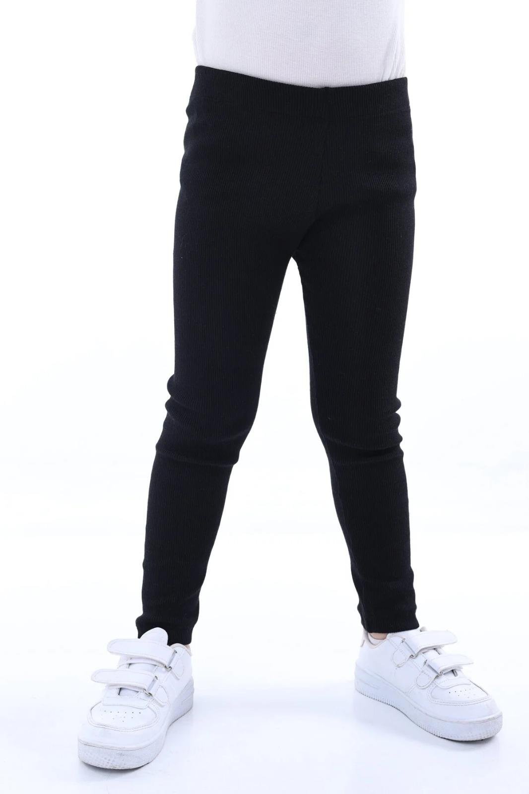 Kız Çocuk Pamuklu Likralı Kaşkorse Mevsimlik Tayt