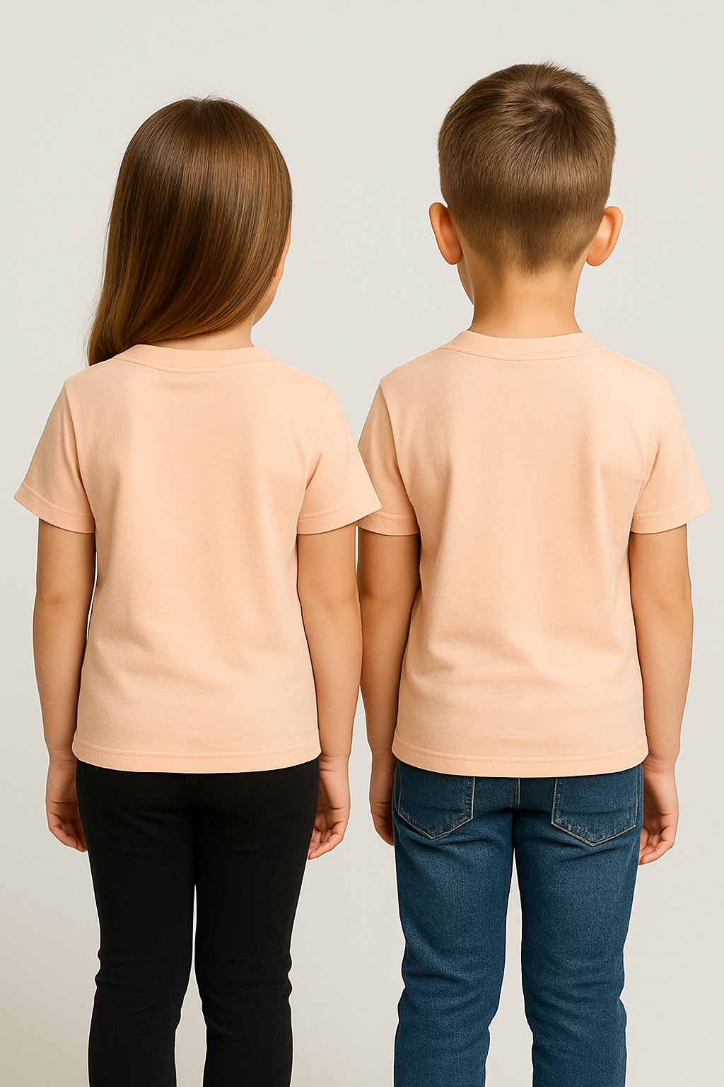 Kyex KIDS Unisex Basic Pamuklu Oversize Kavuniçi Tişört