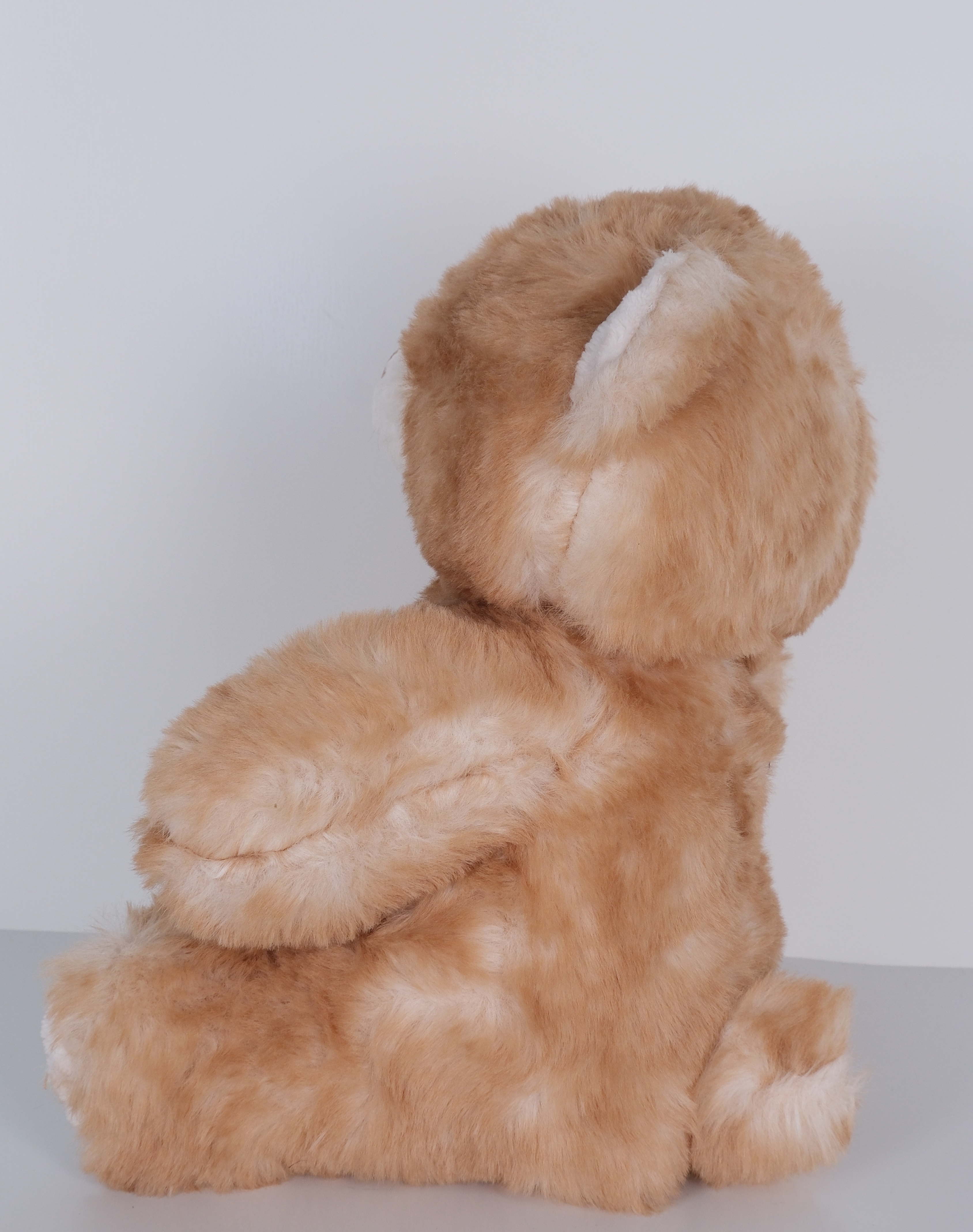 23 cm Yavru Ayıcık Şekilli Peluş Oyuncak Kahverengi Beyaz