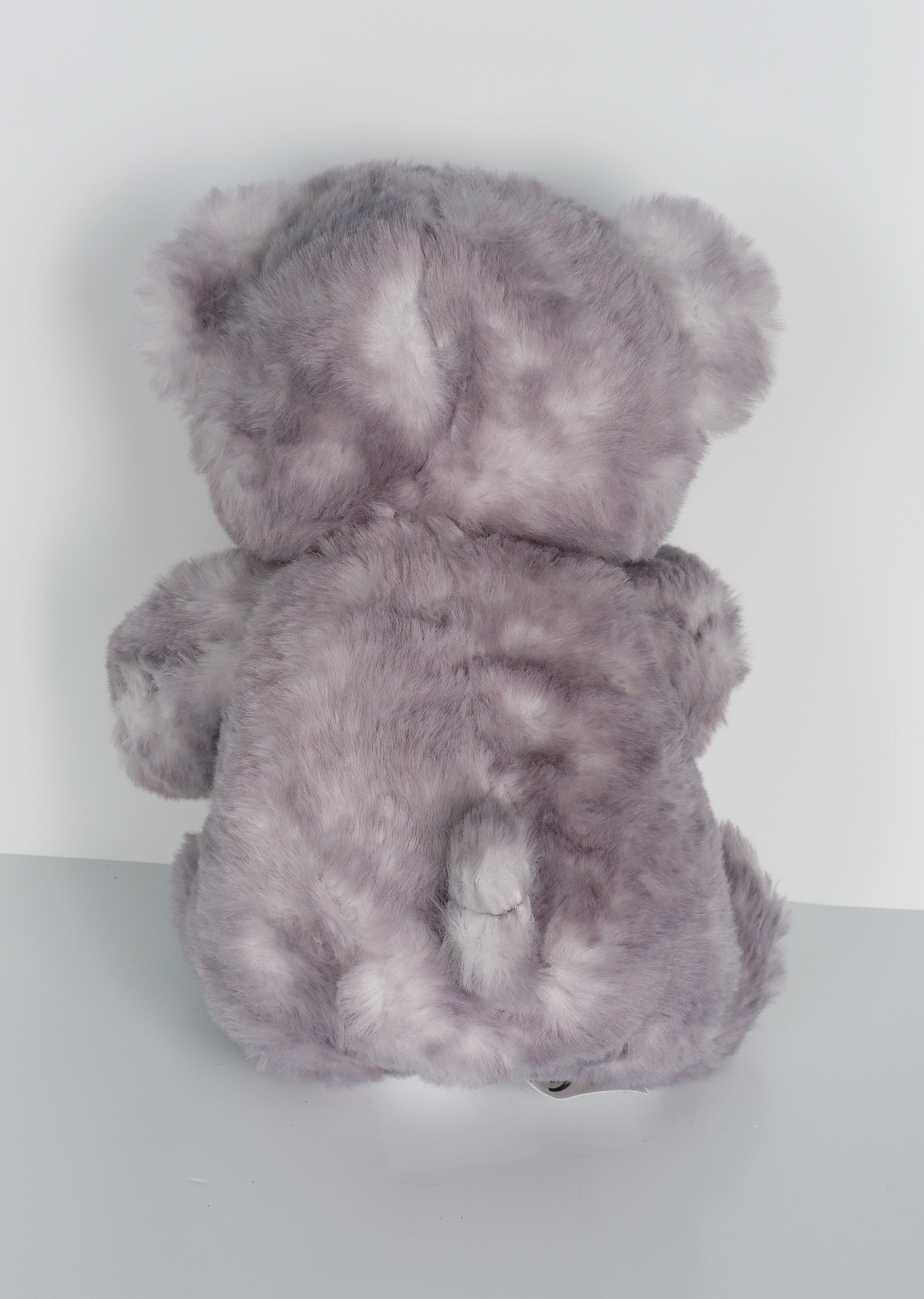 23 cm Yavru Ayıcık Şekilli Peluş Oyuncak Gri Beyaz