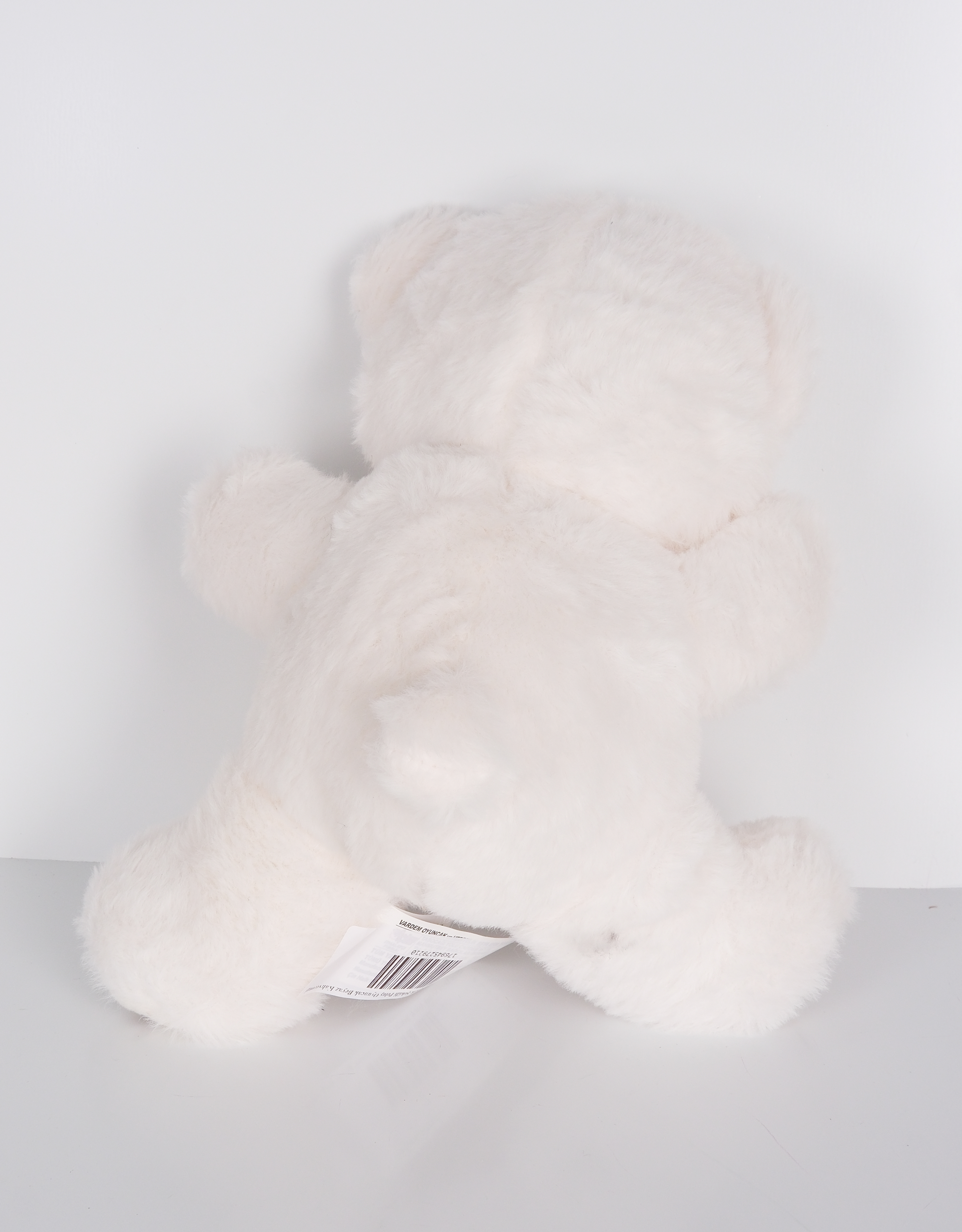 23 cm Yavru Sevimli Ayıcık Şekilli Peluş Oyuncak Beyaz Kahverengi